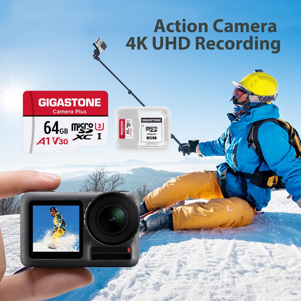 Foto 4 | Tarjeta Micro Sd Gigastone Camera Plus Tarjeta De Memoria De 64 Gb 95 Mb/s - Venta Internacional.