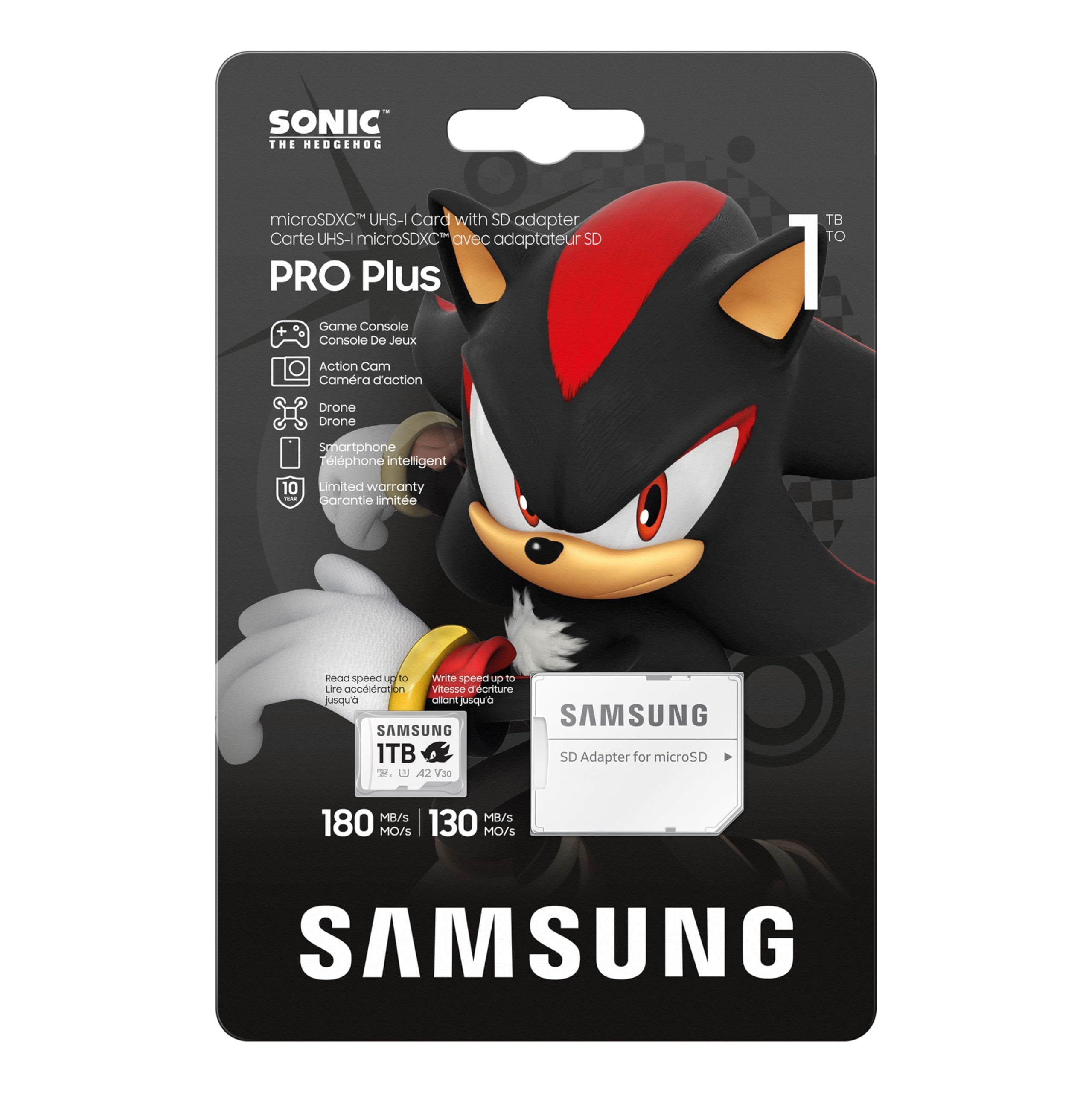 Foto 3 pulgar | Tarjeta Microsdxc Samsung Pro Plus Sonic The Hedgehog de 1 Tb - Venta Internacional