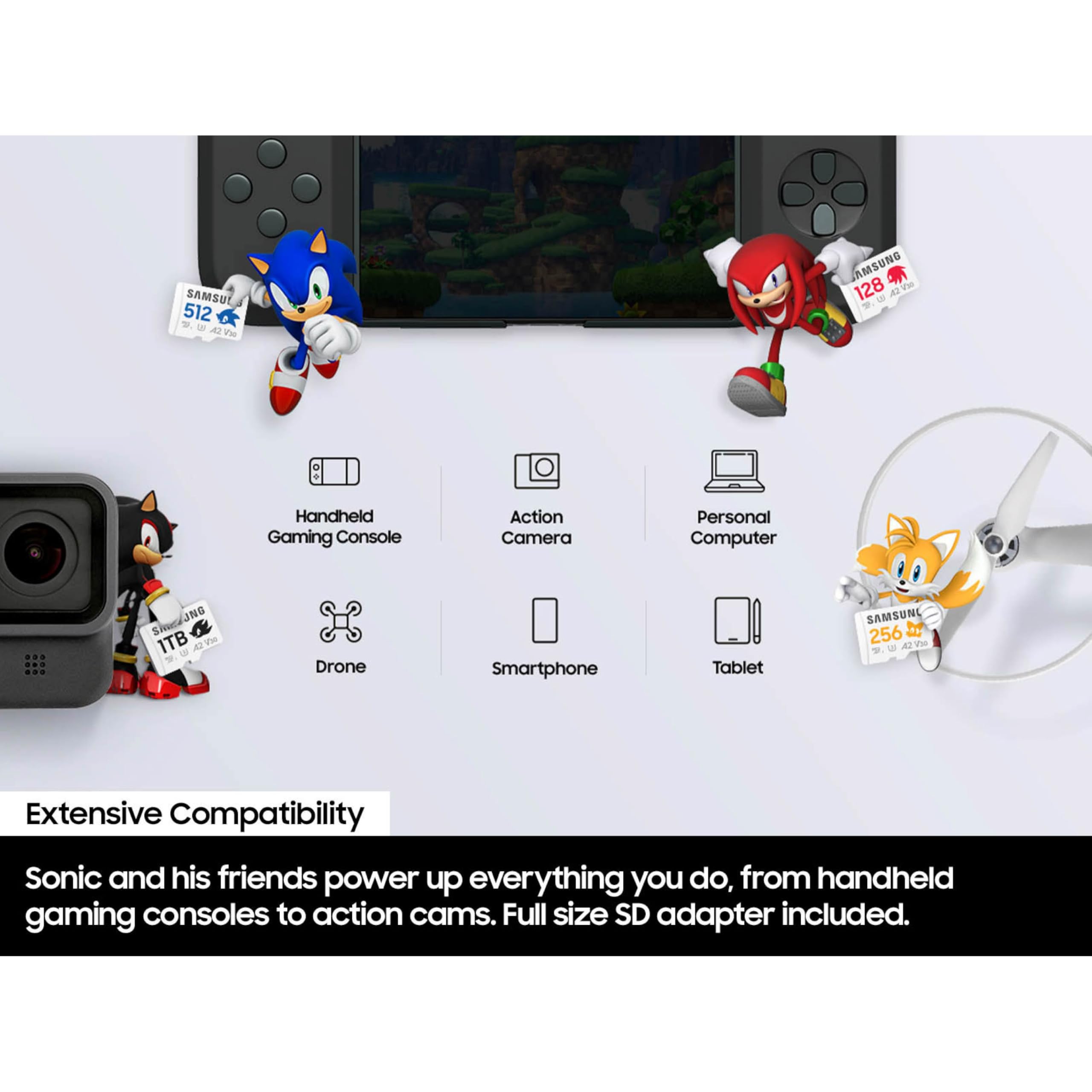 Foto 6 pulgar | Tarjeta Microsdxc Samsung Pro Plus Sonic The Hedgehog de 1 Tb - Venta Internacional