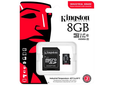 Foto 2 | Tarjeta De Memoria Kingston Industrial 8gb Microsdhc C10 A1 Pslc - Venta Internacional.