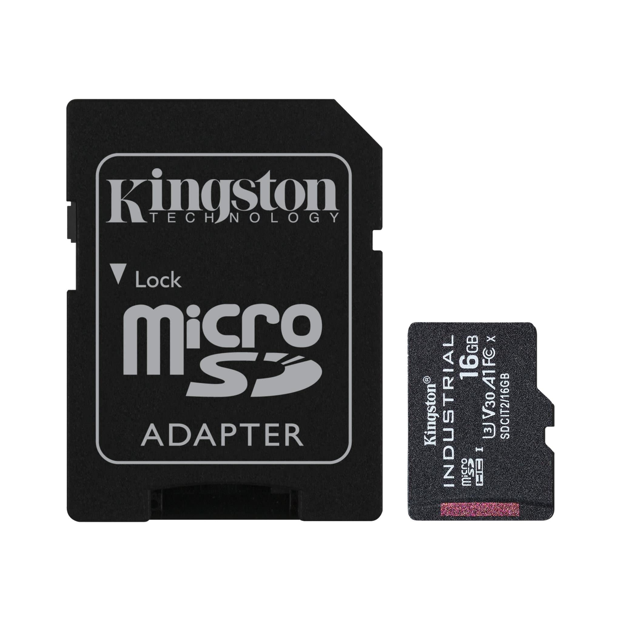 Tarjeta De Memoria Kingston Industrial 16gb Microsdhc C10 A1 Pslc - Venta Internacional.