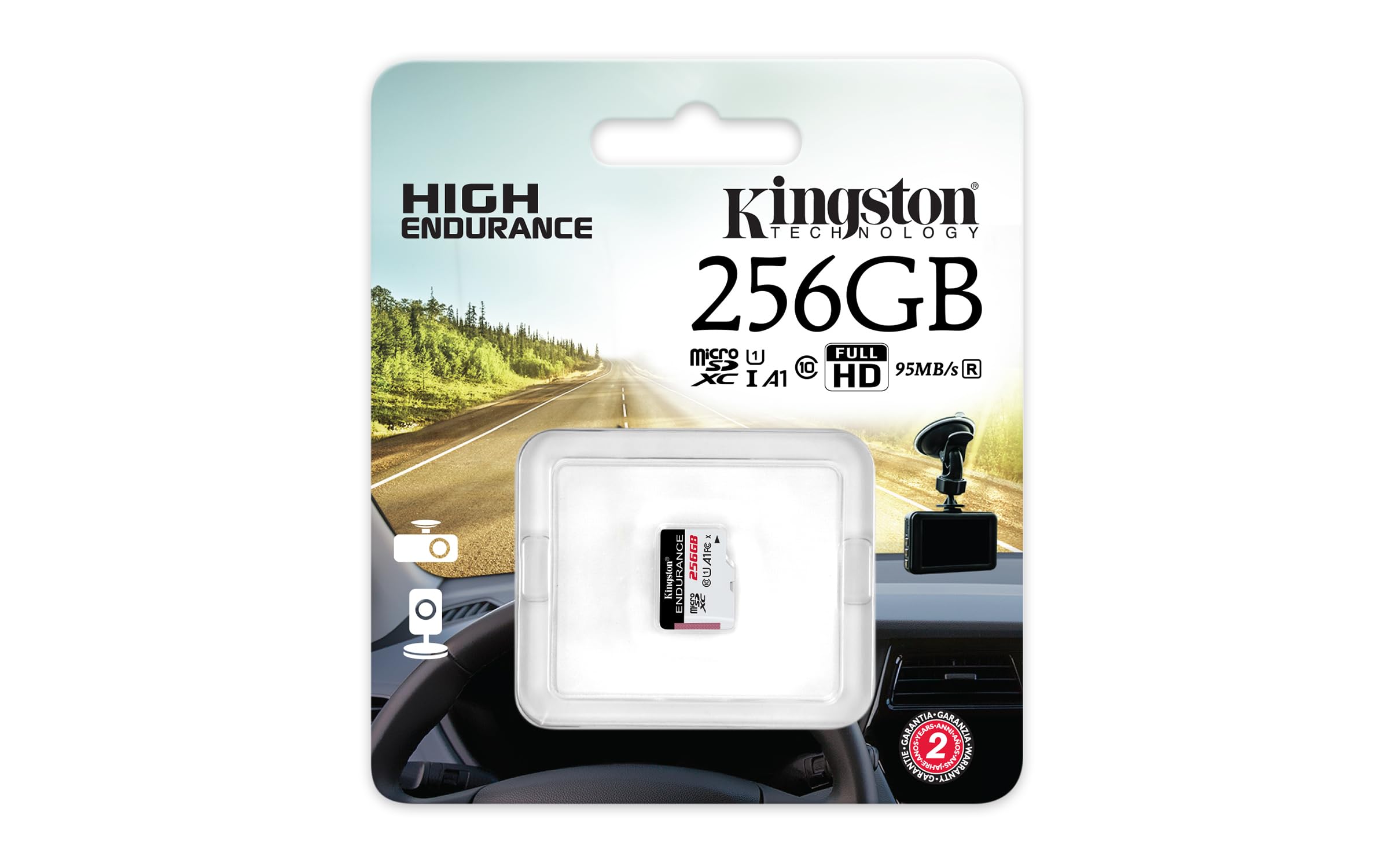 Foto 4 pulgar | Tarjeta Microsd Kingston High Endurance 256 Gb Uhs-i U1 Clase 10 - Venta Internacional.