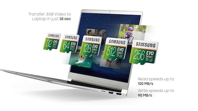Foto 5 | Tarjeta De Memoria Micro Sd Samsung Evo Select 512gb Con Adaptador - Venta Internacional.