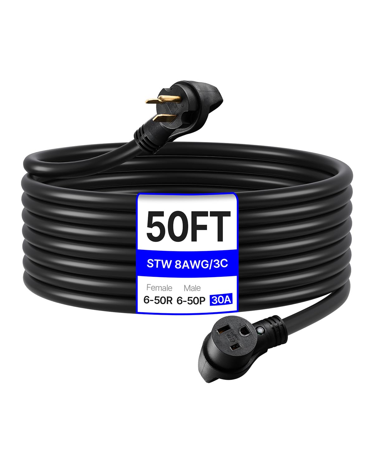 Foto 2 pulgar | Cable De Extensión Para Generador Vevor, 30 Amperios, 250 V, 7500 W, 15 M - Venta Internacional.