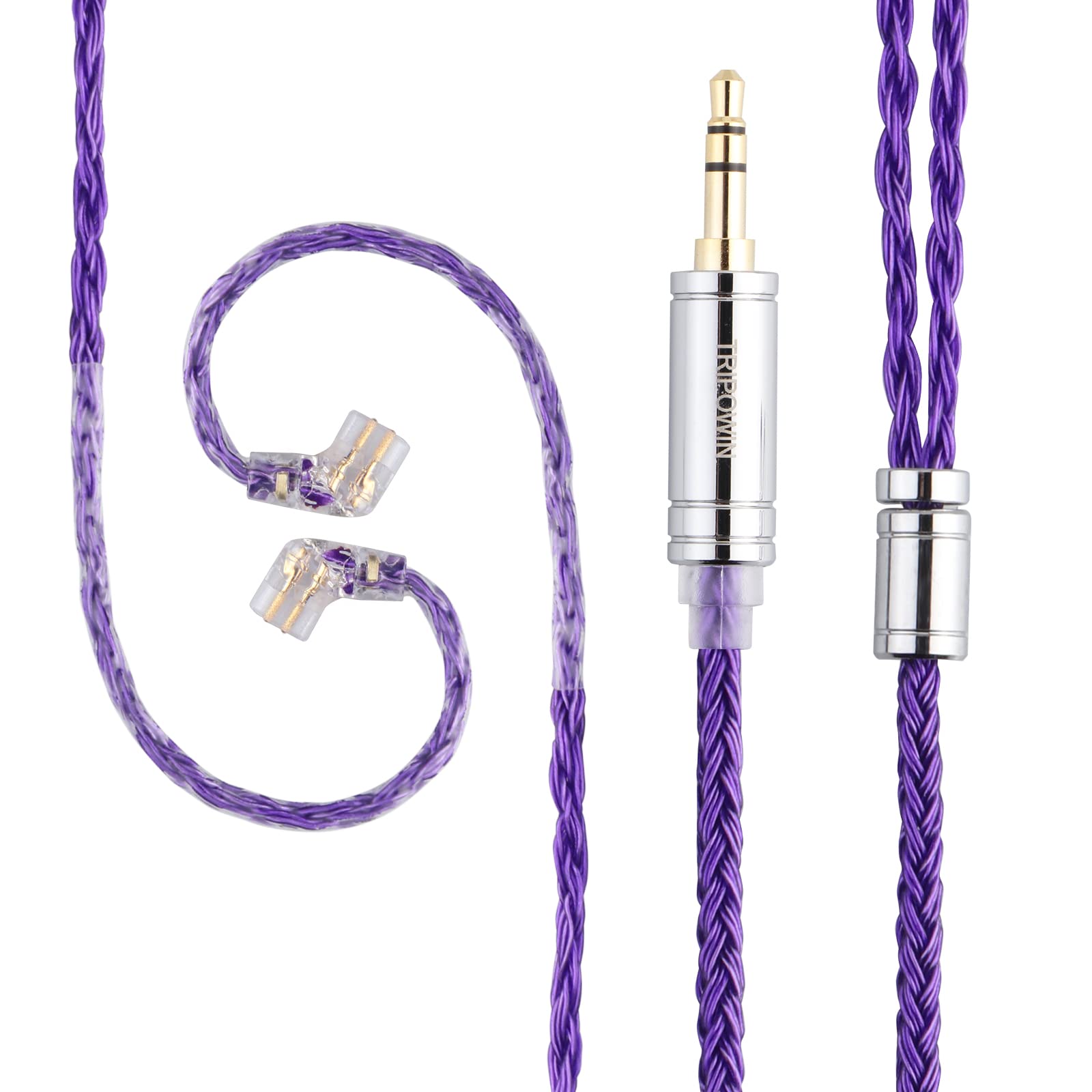 Foto 2 | Cable Iem Linsoul Tripowin Zonie De 16 Núcleos Chapado En Plata, 1,25 M - Venta Internacional.
