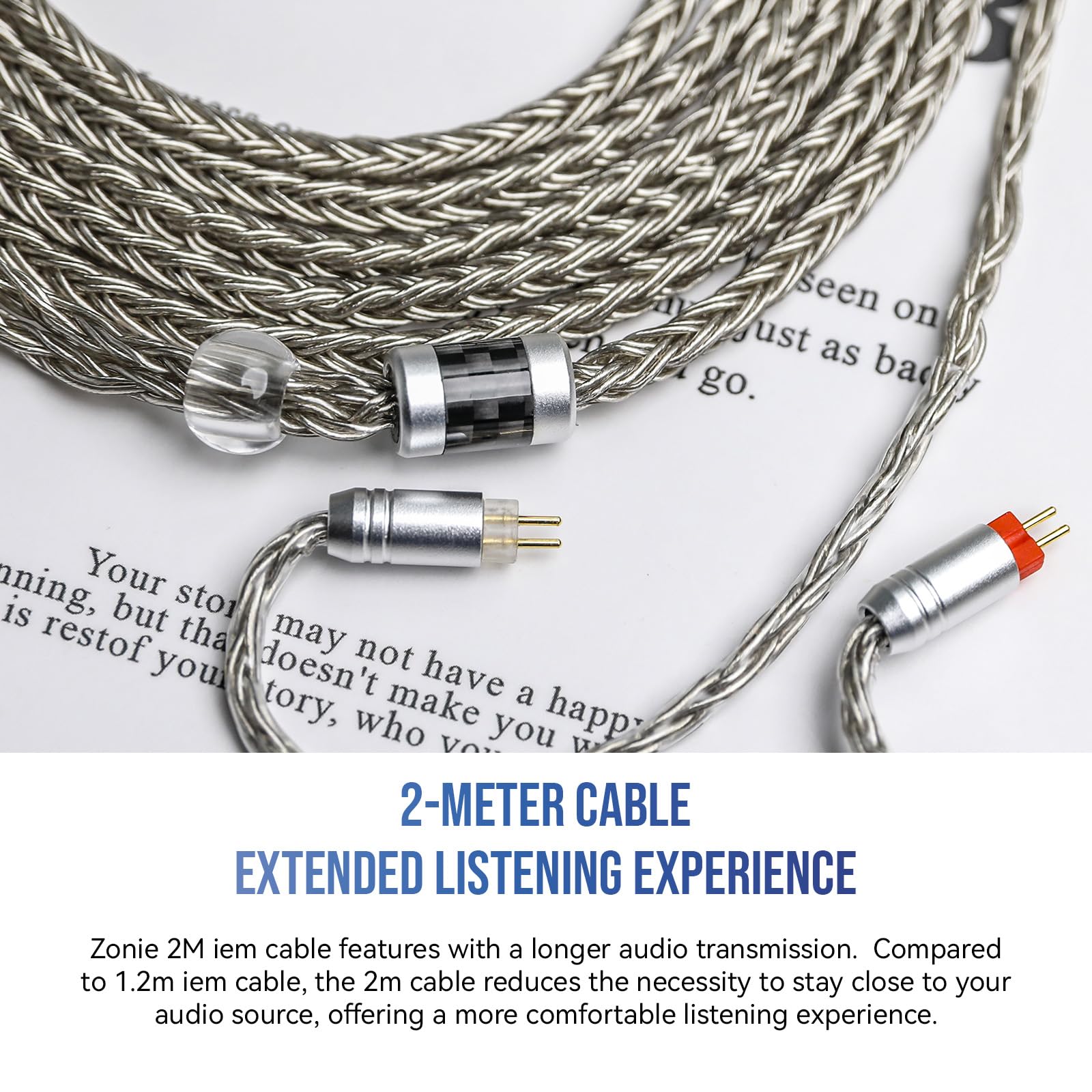 Foto 4 pulgar | Cable Iem Linsoul Tripowin Zonie De 2 M De Largo, 16 Núcleos, Chapado En Plata - Venta Internacional.