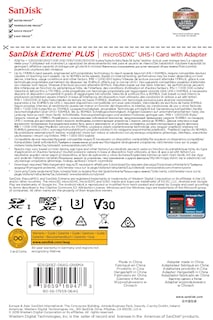 Foto 6 | Tarjeta de Memoria Sandisk Extreme Plus 64gb Microsdxc Class 10 U3 - Venta Internacional