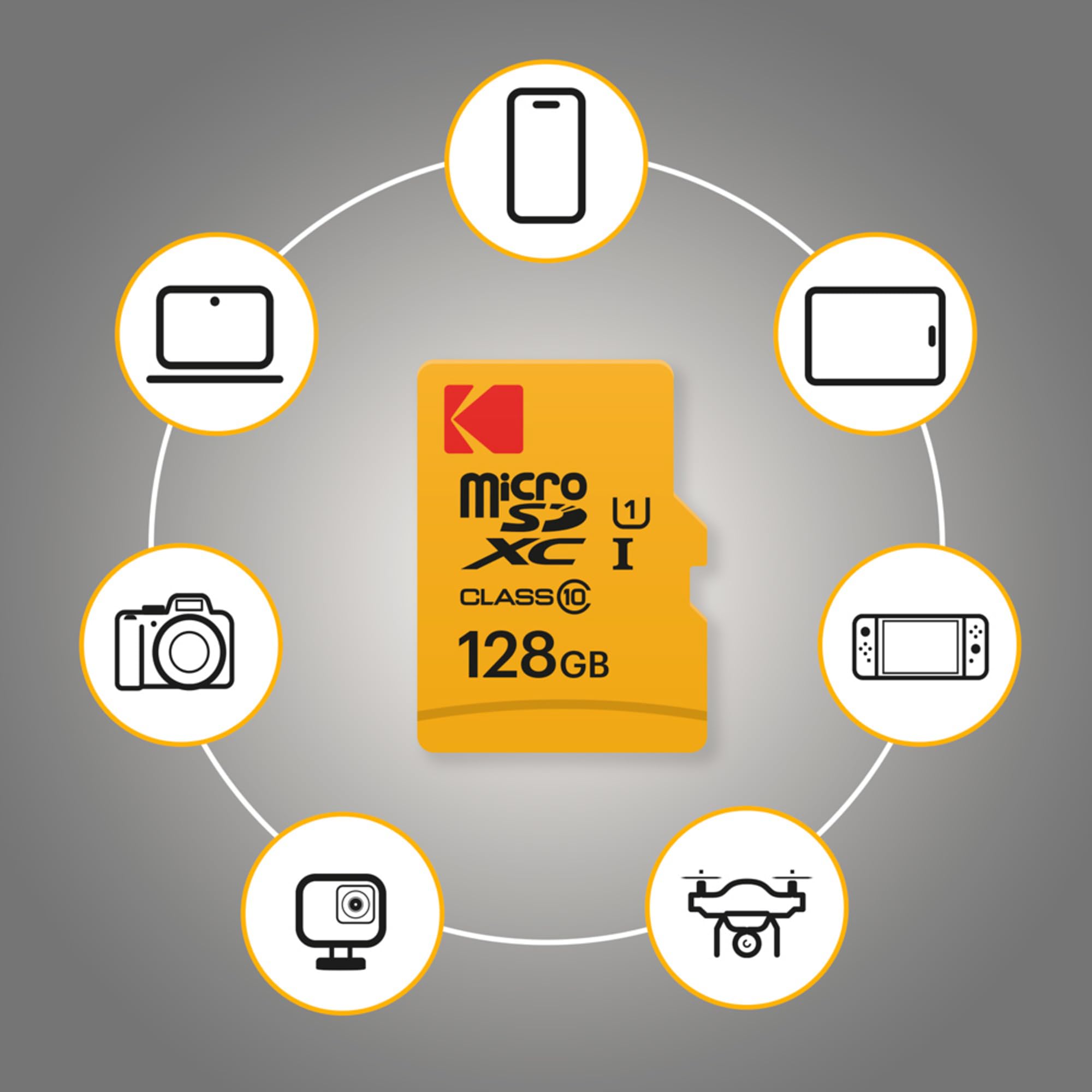 Foto 5 pulgar | Tarjeta Microsdxc Kodak 128gb Clase 10 Uhs-i U1 Con Adaptador - Venta Internacional.