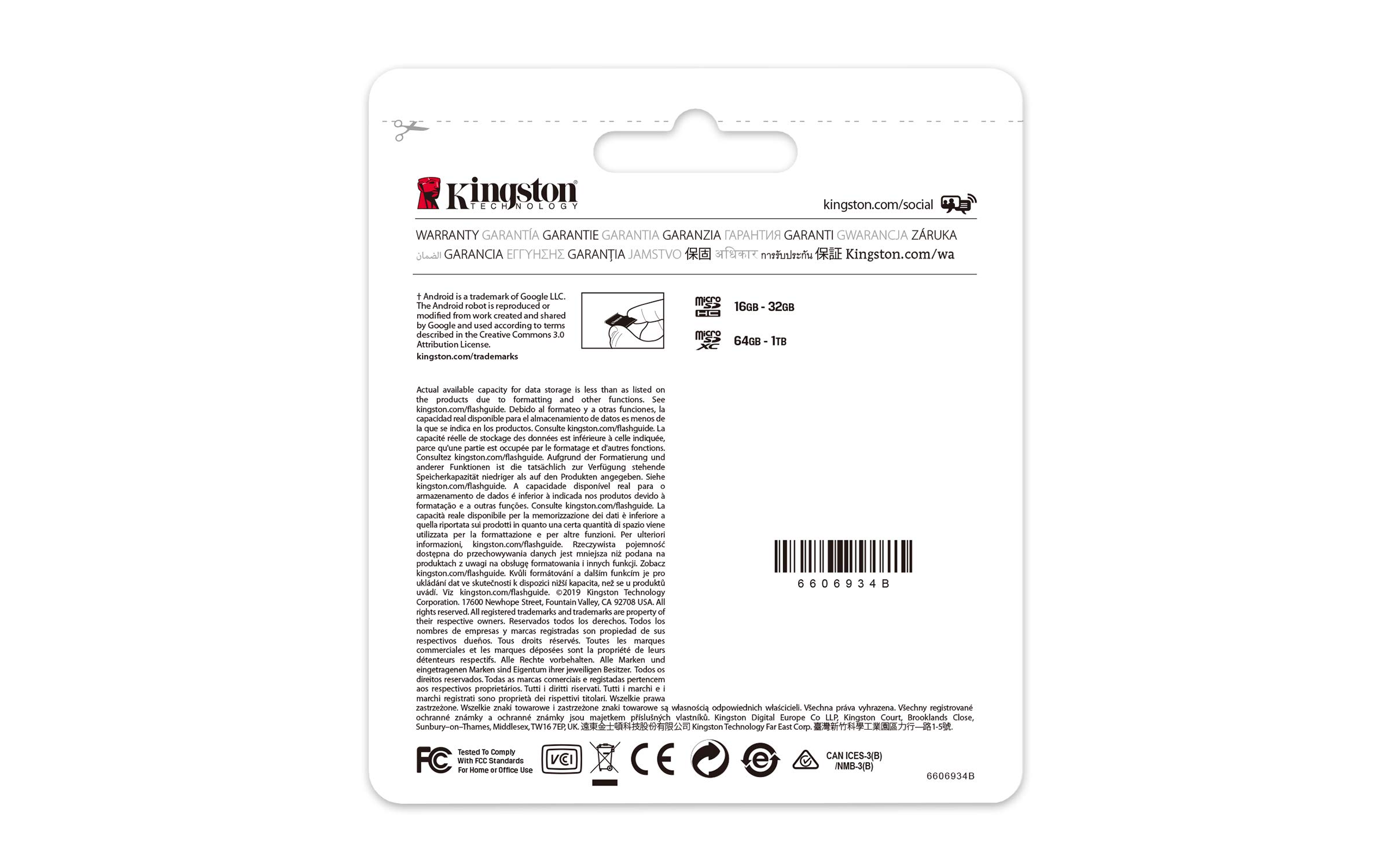 Foto 5 pulgar | Tarjeta Microsdxc Kingston Canvas Select Plus De 128 Gb, Clase 10 - Venta Internacional.