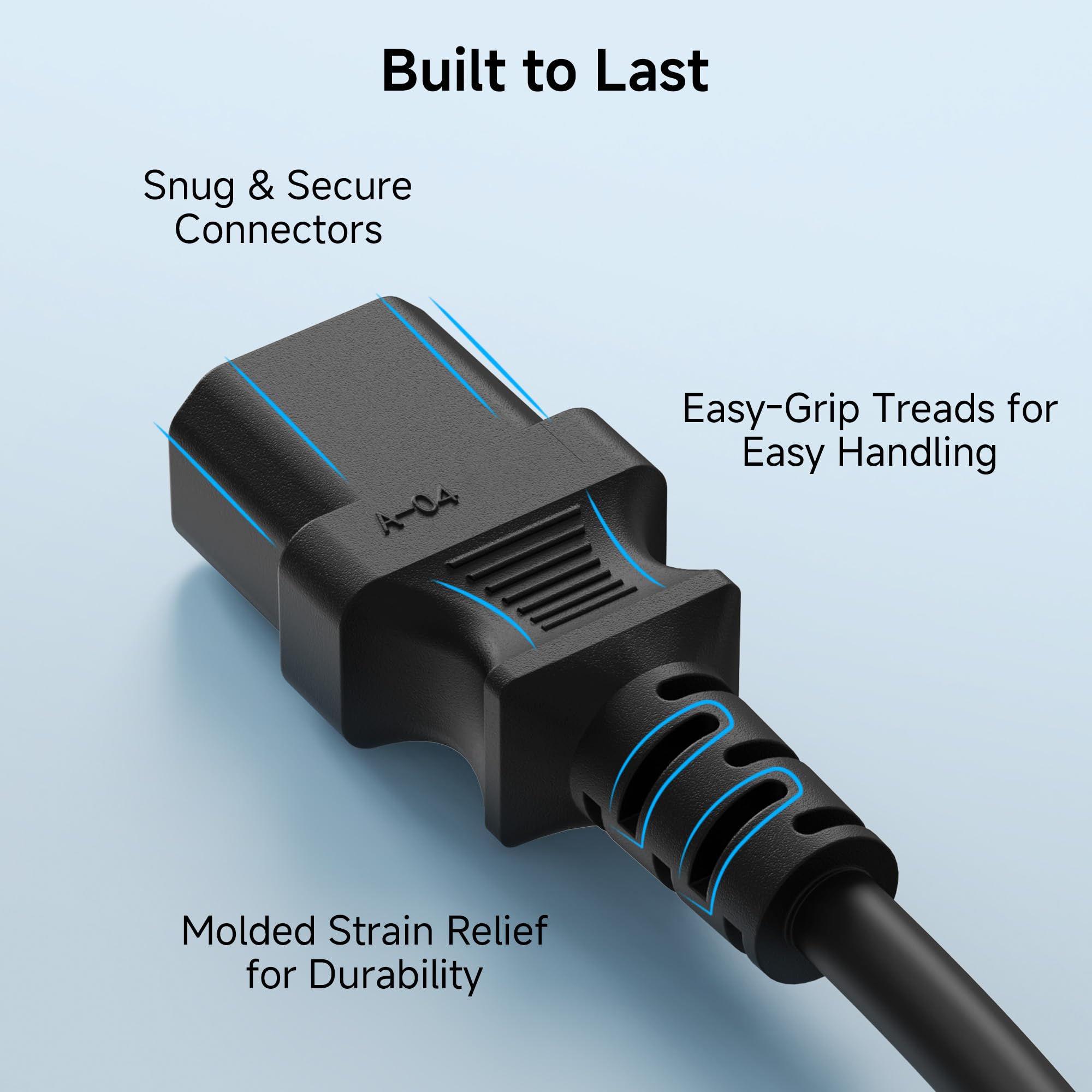 Foto 5 | Cable De Extensión De Alimentación Cable Matters, Paquete De 2 Unidades, 1,8 M, Iec C14 A C13 - Venta Internacional.