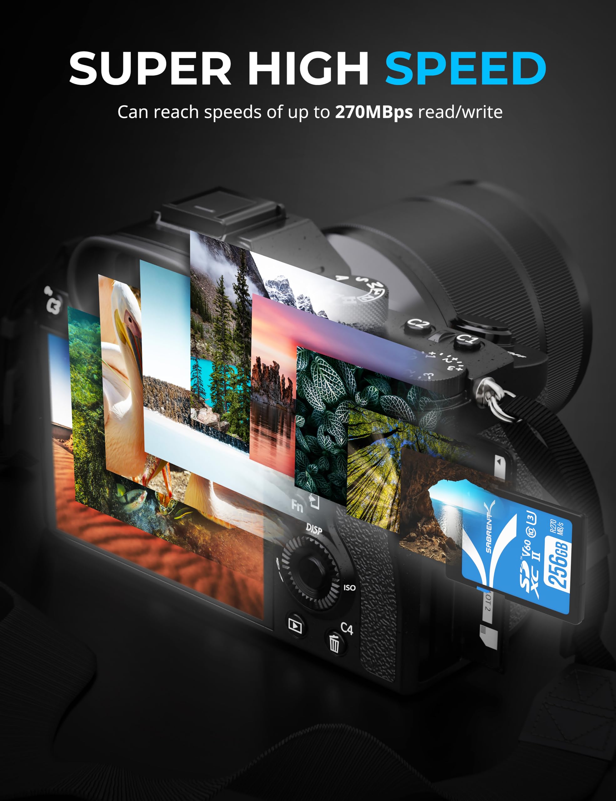 Foto 7 pulgar | Tarjeta De Memoria Sabrent Rocket V60 256gb Sd Uhs-ii R270 Mb/s - Venta Internacional.