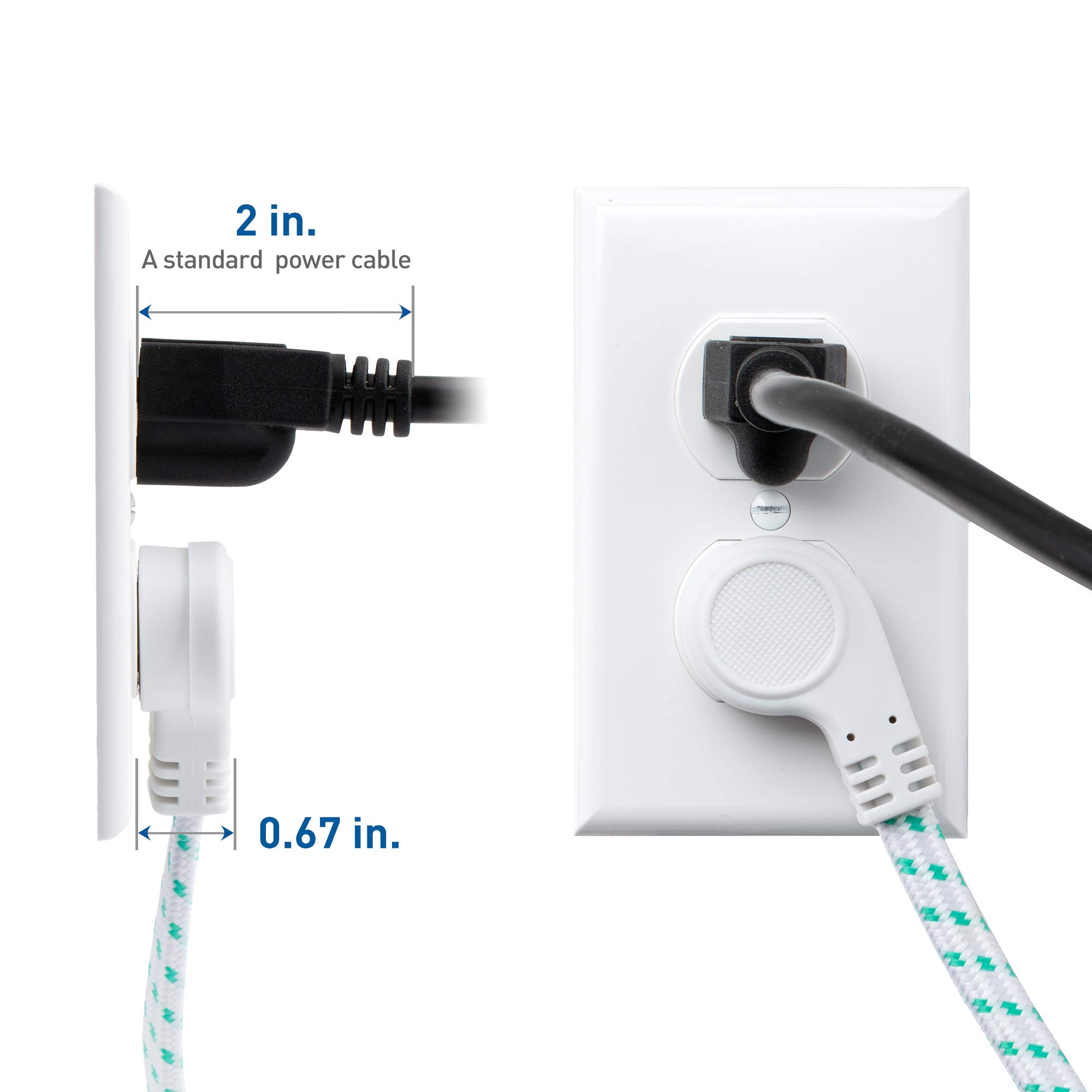Foto 5 | Cable De Extensión Cable Matters Low Profile, Paquete De 2 Unidades, 1,8 M - Venta Internacional.