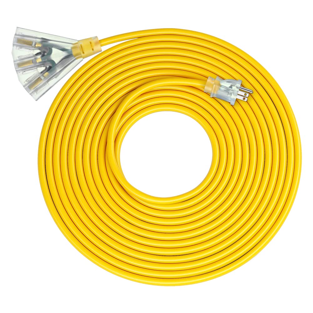 Foto 1 | Cable De Extensión Dewenwils De 25 Pies, Calibre 14/3, Para Exteriores Con Triple Grifo - Venta Internacional.