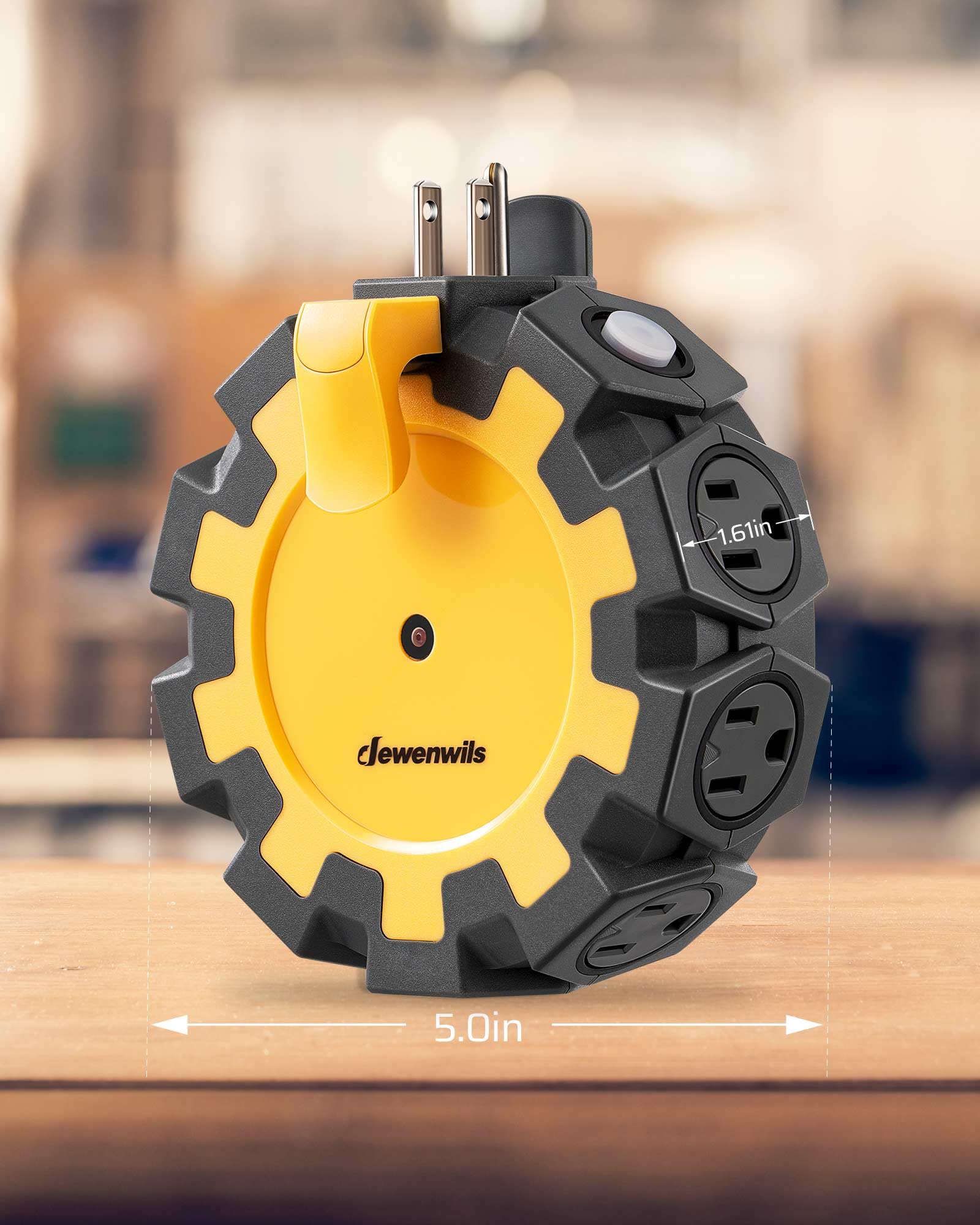 Foto 8 pulgar | Power Hub Dewenwils Heavy Duty De 8 Enchufes Con Disyuntor - Venta Internacional.