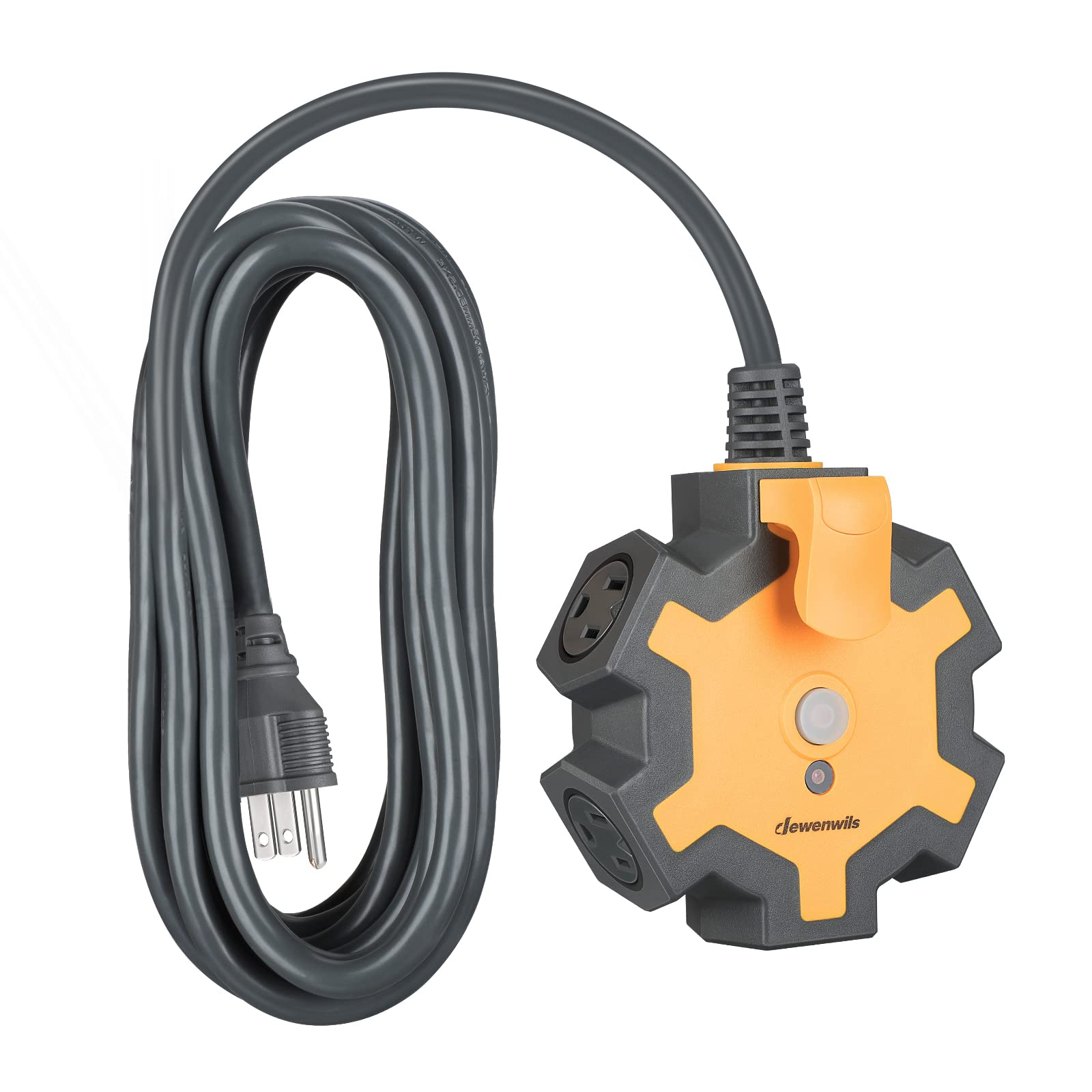 Foto 2 pulgar | Regleta De Alimentación Dewenwils Industrial De 5 Salidas Con Cable De 15 A - Venta Internacional.