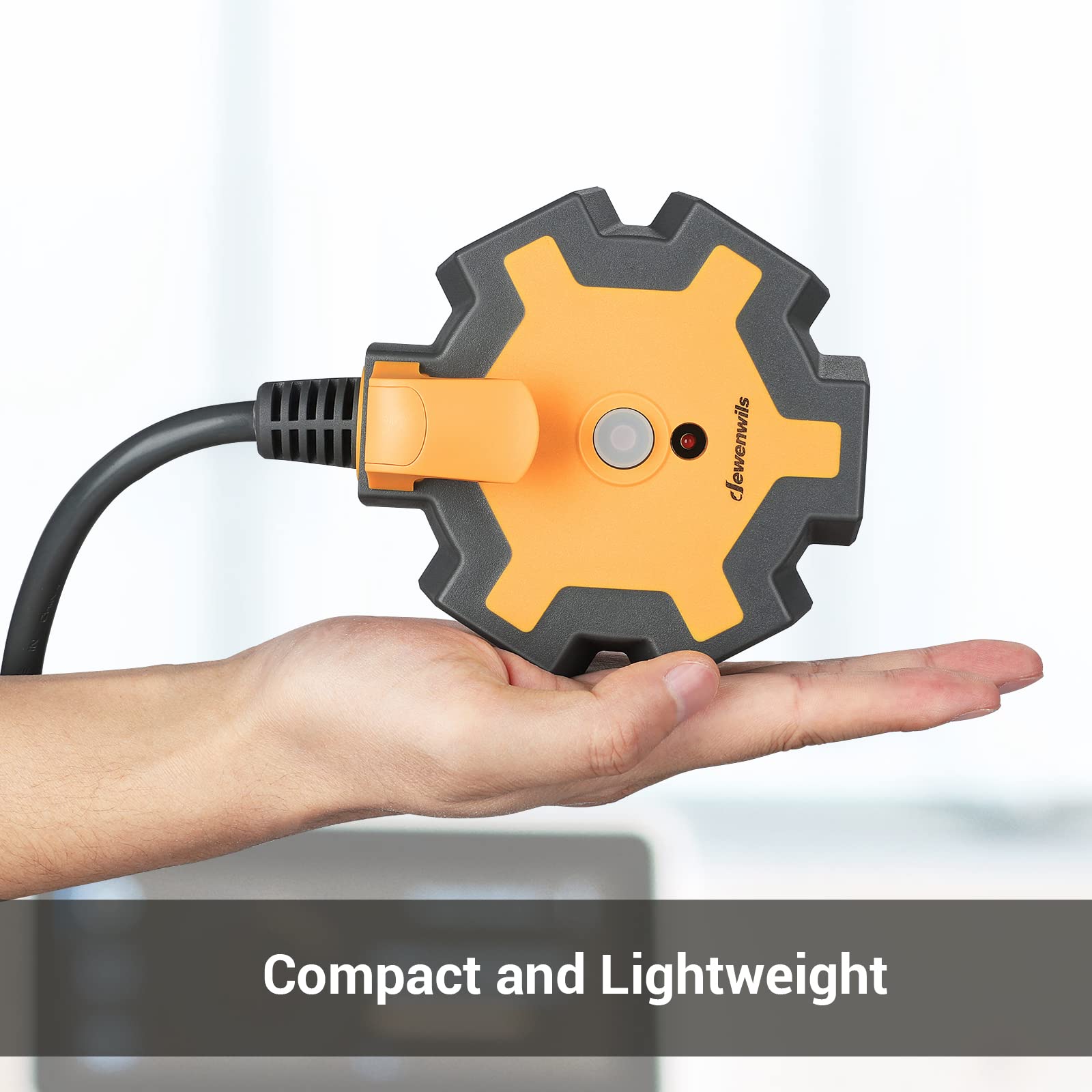 Foto 6 | Regleta De Alimentación Dewenwils Industrial De 5 Salidas Con Cable De 15 A - Venta Internacional.