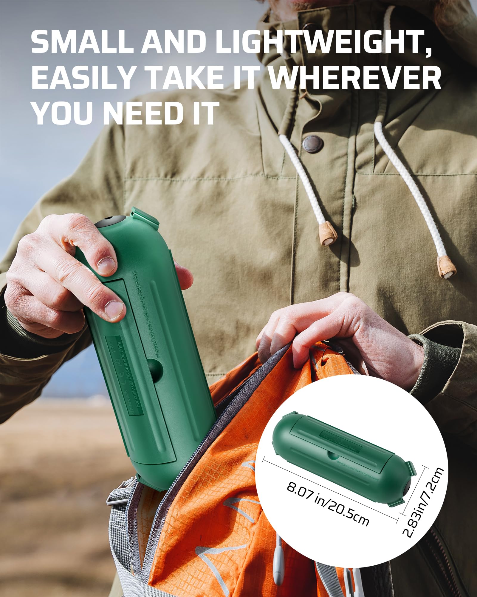 Foto 8 pulgar | Funda Para Cable De Extensión Dewenwils, Paquete De 6, Impermeable, Verde - Venta Internacional.