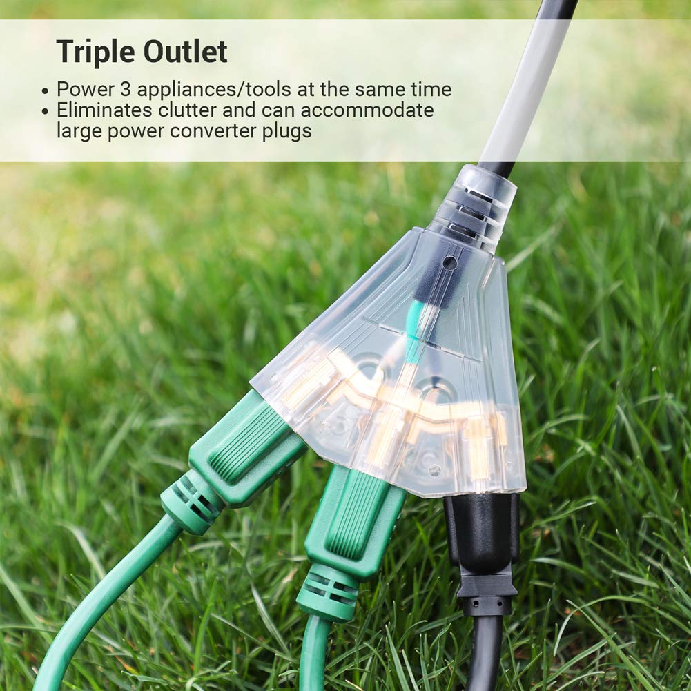 Foto 7 pulgar | Cable De Extensión Dewenwils De 3 Pies, Automático, Gfci, Calibre 12/3, Para Exteriores - Venta Internacional.