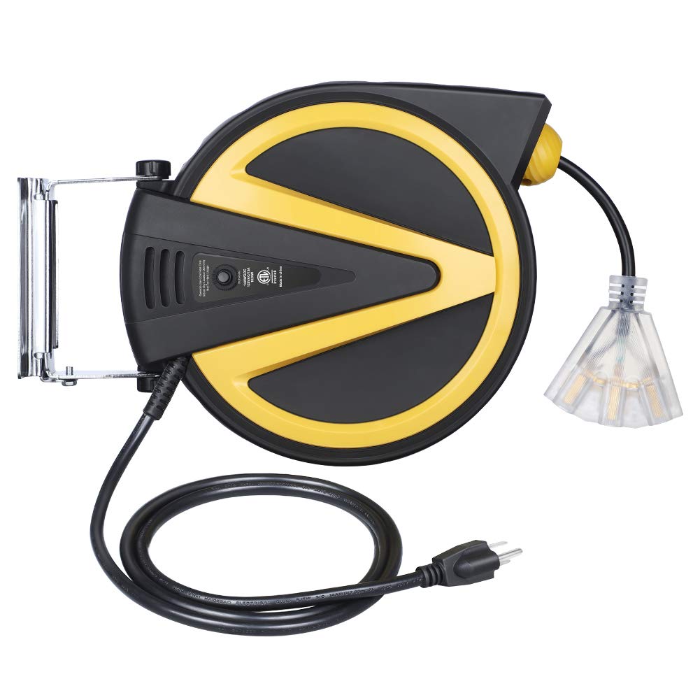 Carrete De Cable Retráctil Dewenwils De 50 Pies Con Retorno Automático Lento - Venta Internacional.