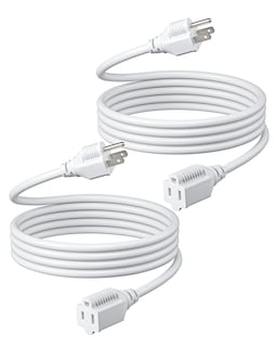 Foto 1 | Cable De Extensión Dewenwils, 6 Pies, 16 Awg, Sjtw, Resistente A La Intemperie, Paquete De 2 - Venta Internacional.