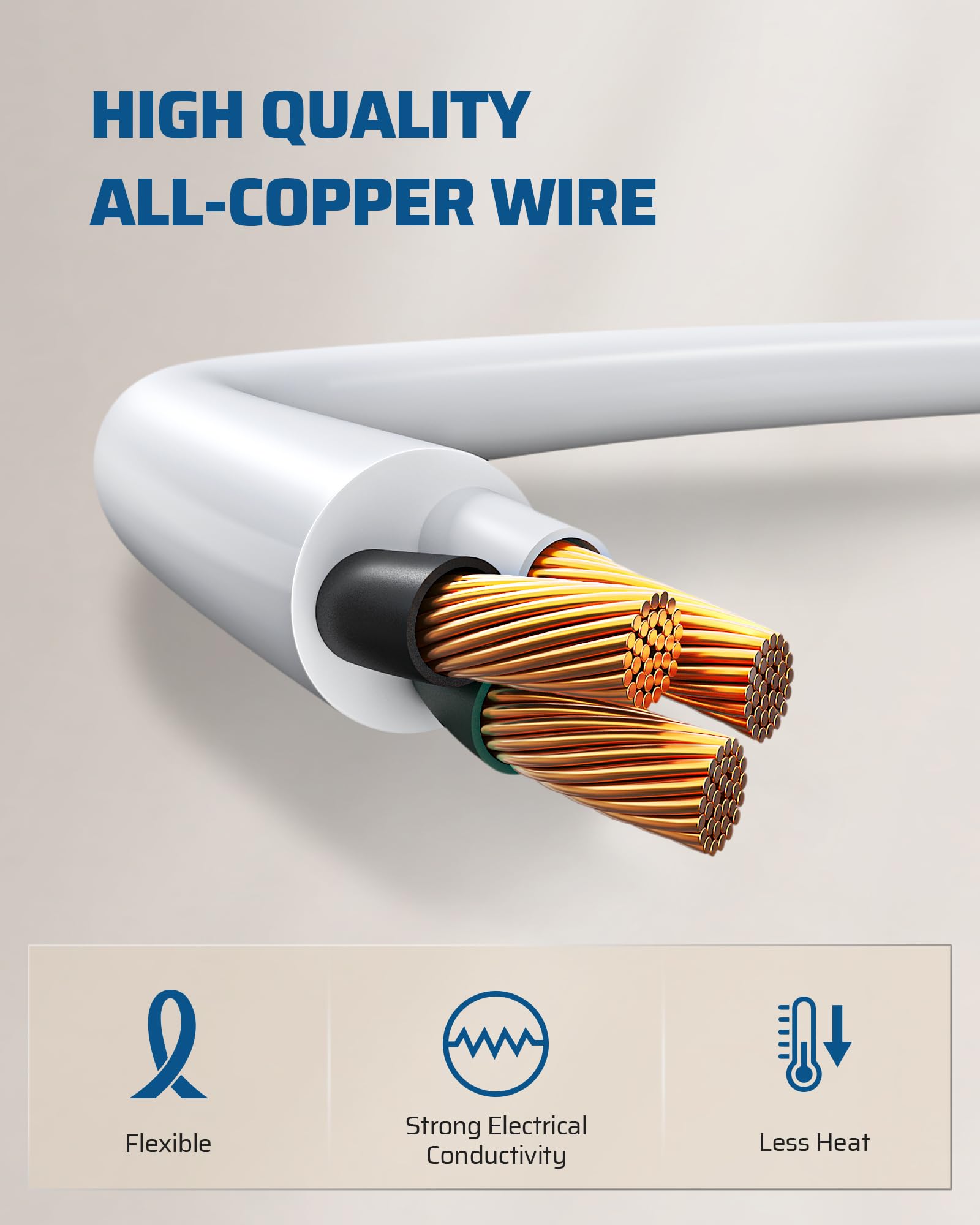 Foto 5 | Cable De Extensión Dewenwils, 6 Pies, 16 Awg, Sjtw, Resistente A La Intemperie, Paquete De 2 - Venta Internacional.