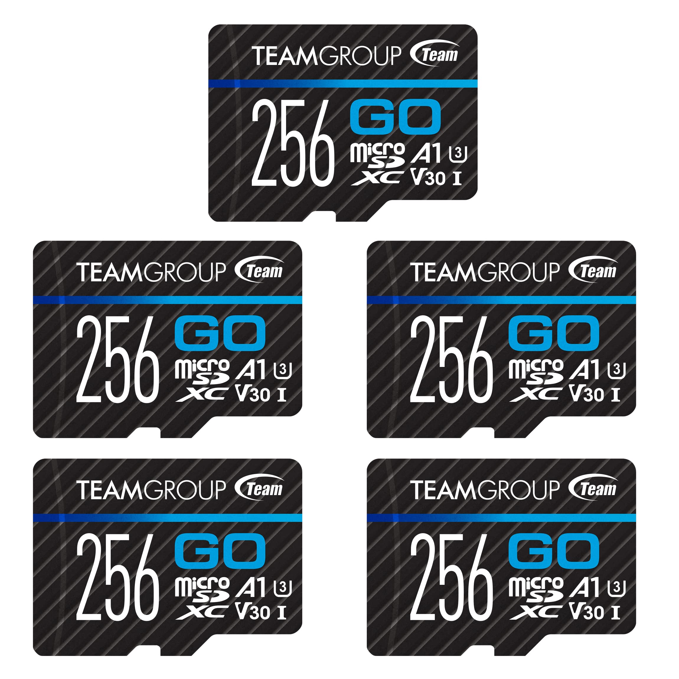 Foto 2 pulgar | Tarjeta De Memoria Teamgroup Go Card 256 Gb X 5 Pack Micro Sdxc Uhs-i U3 V30 - Venta Internacional.