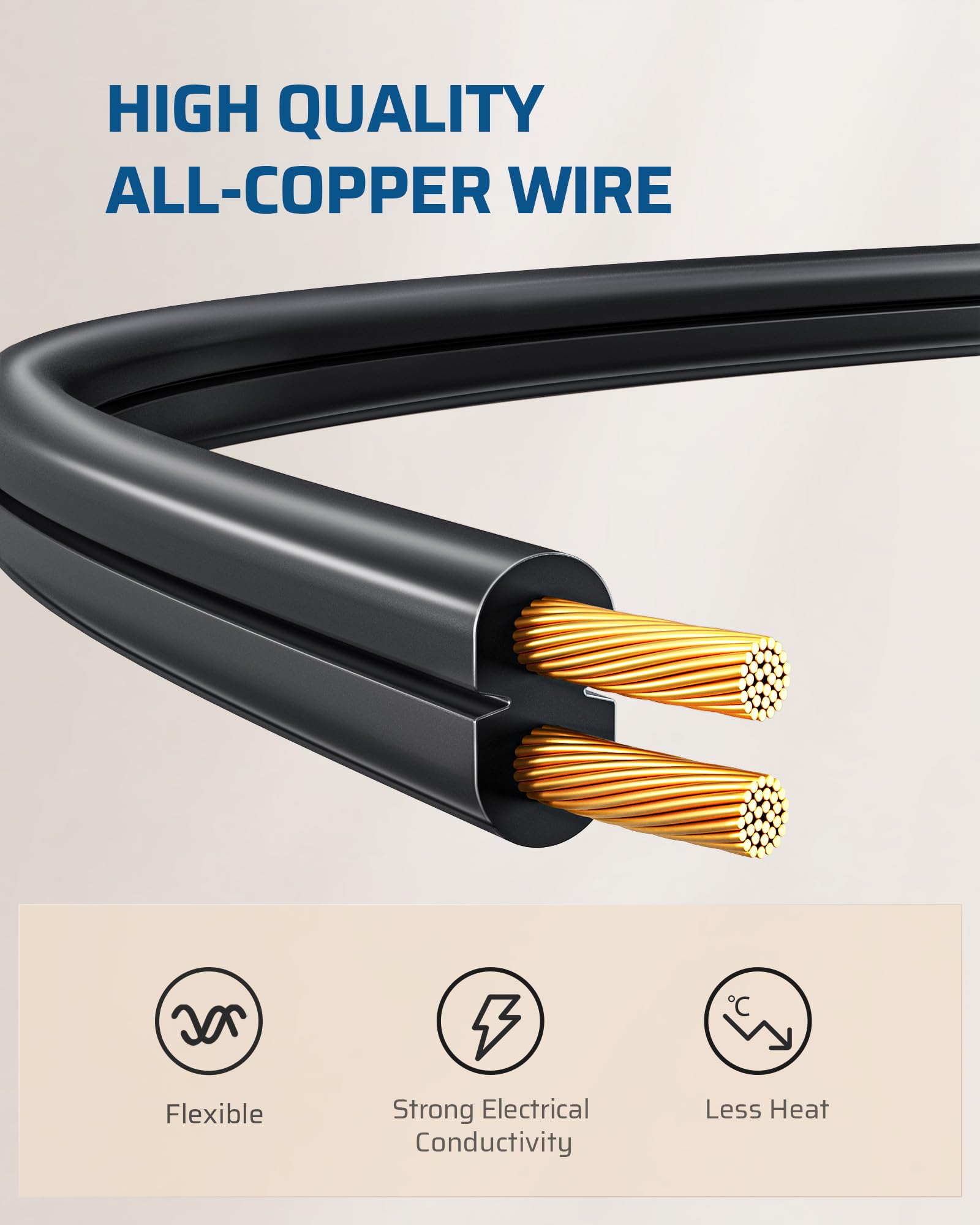 Foto 6 pulgar | Cable De Extensión Dewenwils, Regleta De Alimentación De 3 Salidas, 3 Pies, 16 Awg, Negro - Venta Internacional.