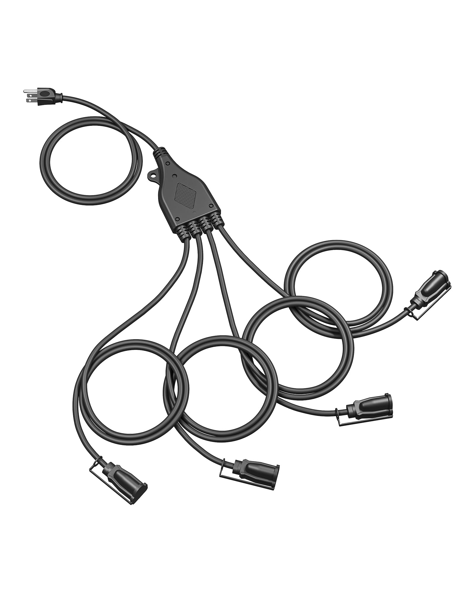 Foto 2 pulgar | Cable De Extensión Dewenwils Outdoor, Divisor De 1 A 4 Pulgadas, 15 Pies, Negro - Venta Internacional.