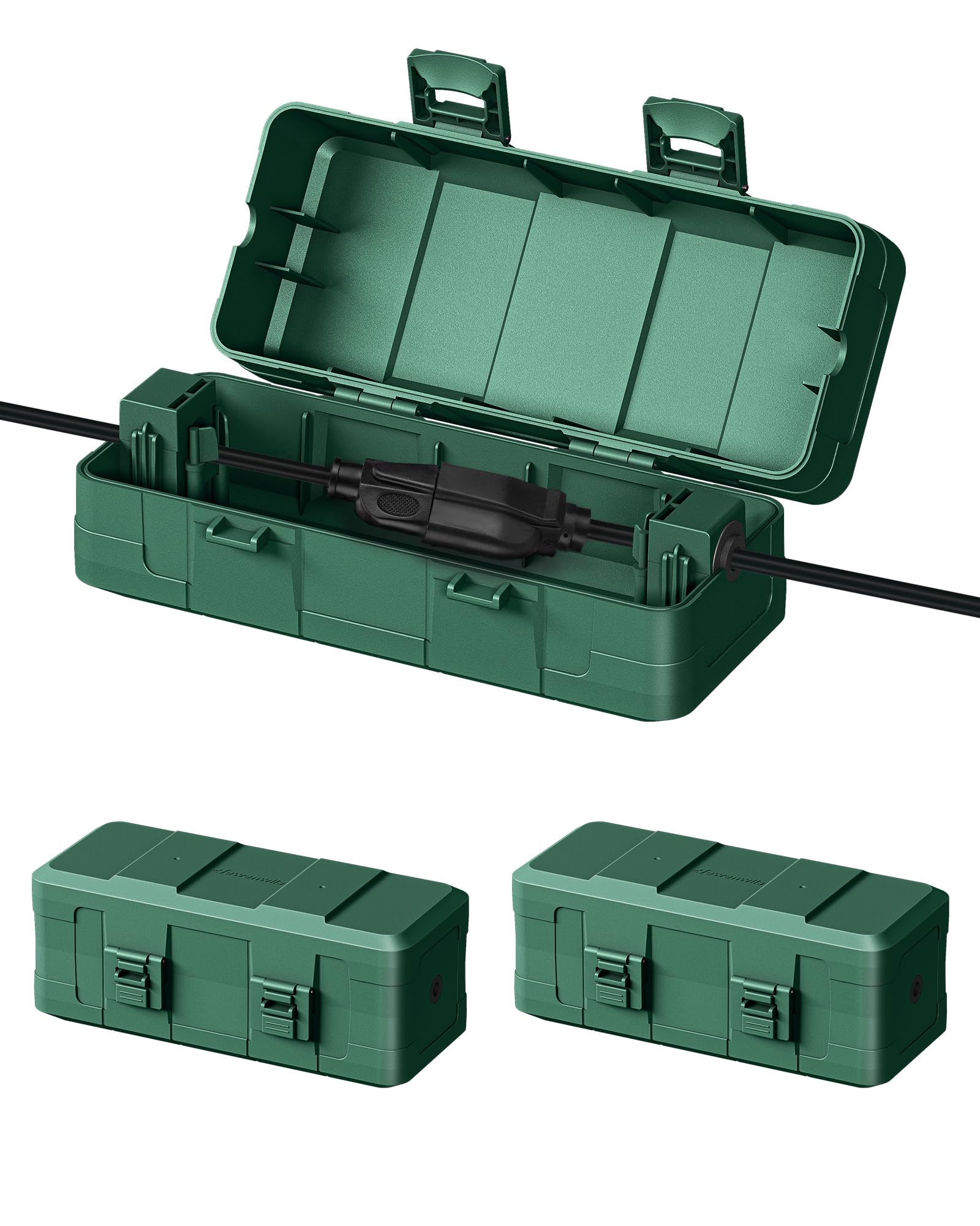 Foto 1 | Funda Para Cable De Extensión Dewenwils, Resistente A La Intemperie, Verde [paquete De 3] - Venta Internacional.