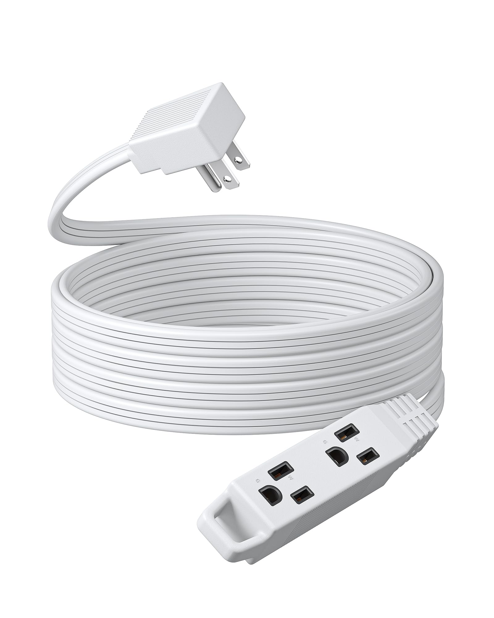 Foto 2 pulgar | Cable De Extensión Dewenwils, Enchufe Plano De 15 Pies, 13 A/125 V/1625 W, Blanco - Venta Internacional.