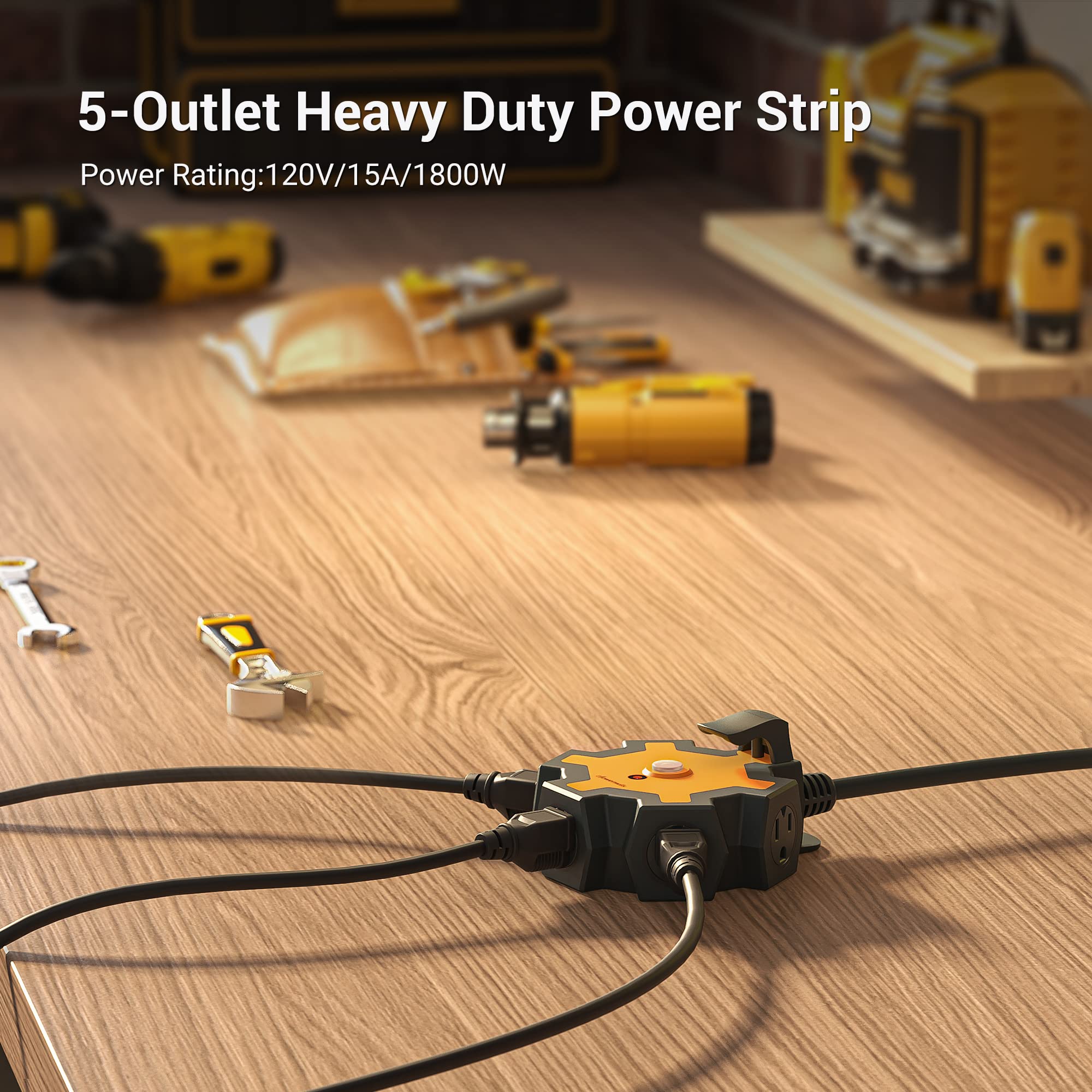 Foto 3 pulgar | Power Strip Dewenwils De 5 Salidas Con Cable De Extensión De 6 Pies, 15 A - Venta Internacional.