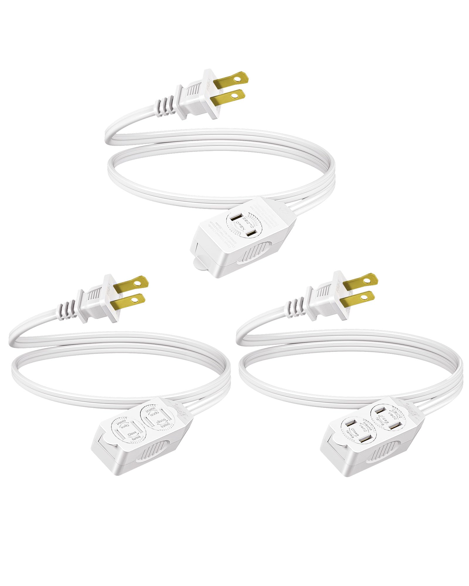 Cable De Extensión Dewenwils Spt-2 De 3 Pies, 16 Awg, Enchufes De 2 Clavijas - Venta Internacional.