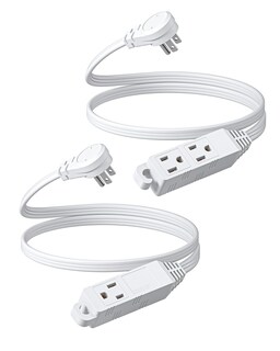 Foto 1 | Cable De Extensión Dewenwils De 3 Salidas, 3 Pies, 16/3 Awg, Blanco, Paquete De 2 - Venta Internacional.