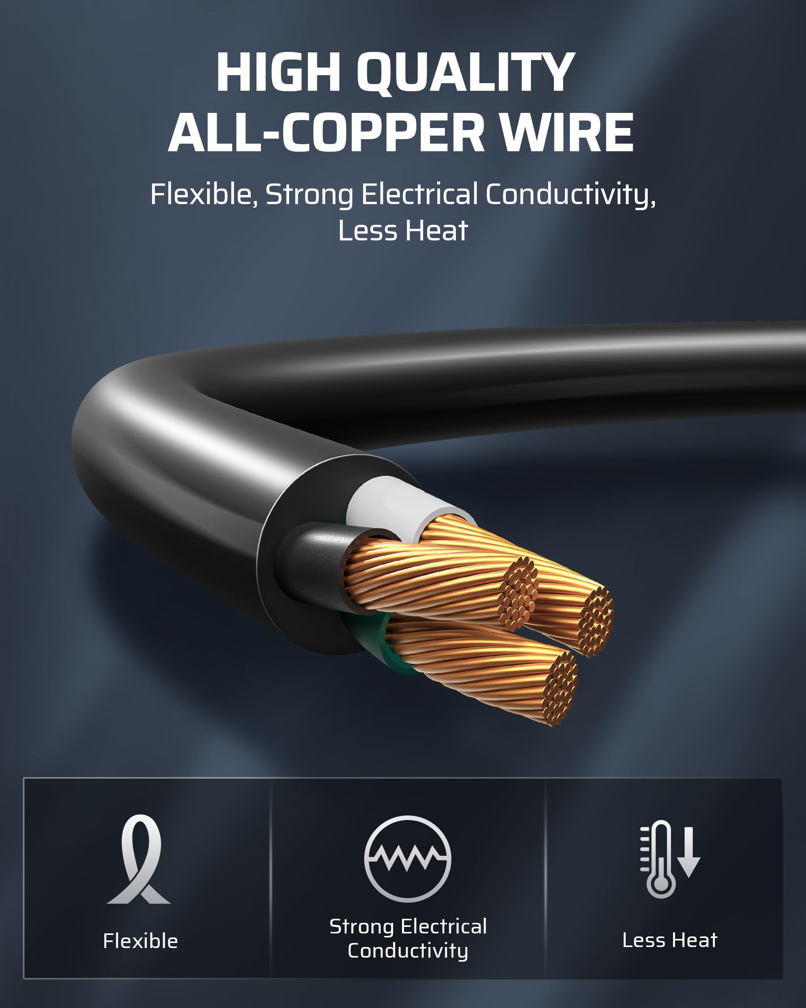 Foto 5 | Cable De Extensión Dewenwils Outdoor, 20 Pies, 3 Puntas, Impermeable, Paquete De 2 - Venta Internacional.