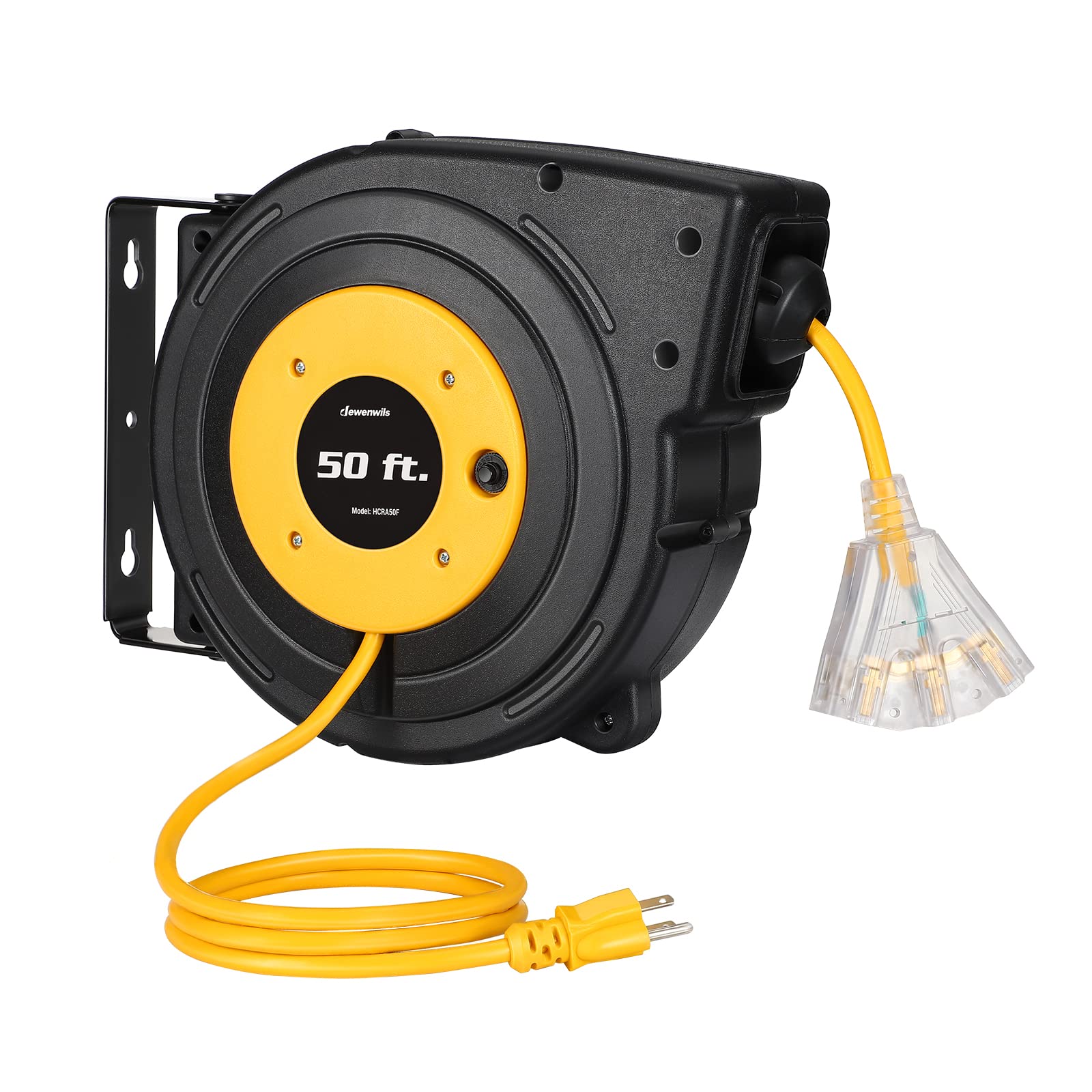 Foto 1 | Carrete De Cable De Extensión Dewenwils De 50 Pies Con 3 Salidas De 13 A, Certificado Ul - Venta Internacional.