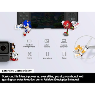 Foto 5 | Tarjeta Microsdxc Samsung Pro Plus Sonic The Hedgehog 512 Gb - Venta Internacional.