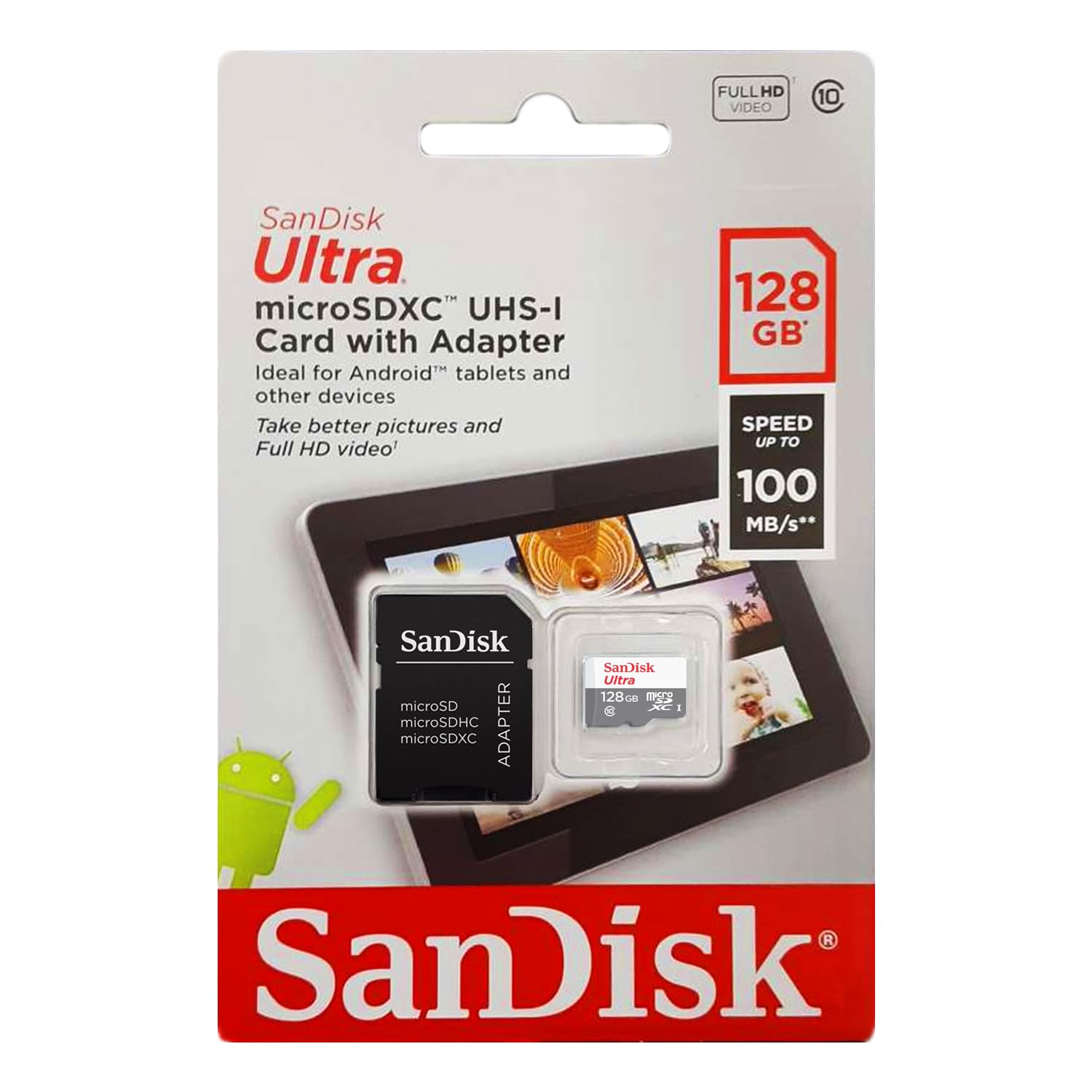 Tarjeta De Memoria Sandisk Ultra 128gb Microsdxc Uhs-i Con Adaptador - Venta Internacional.