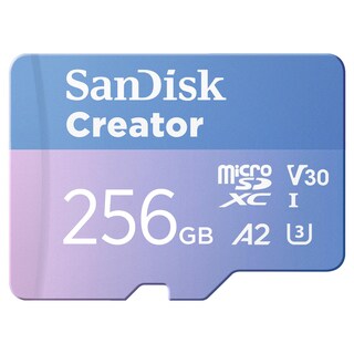 Foto 1 | Tarjeta Microsd Sandisk 256gb Creator Uhs-i Con Adaptador Sd - Venta Internacional.