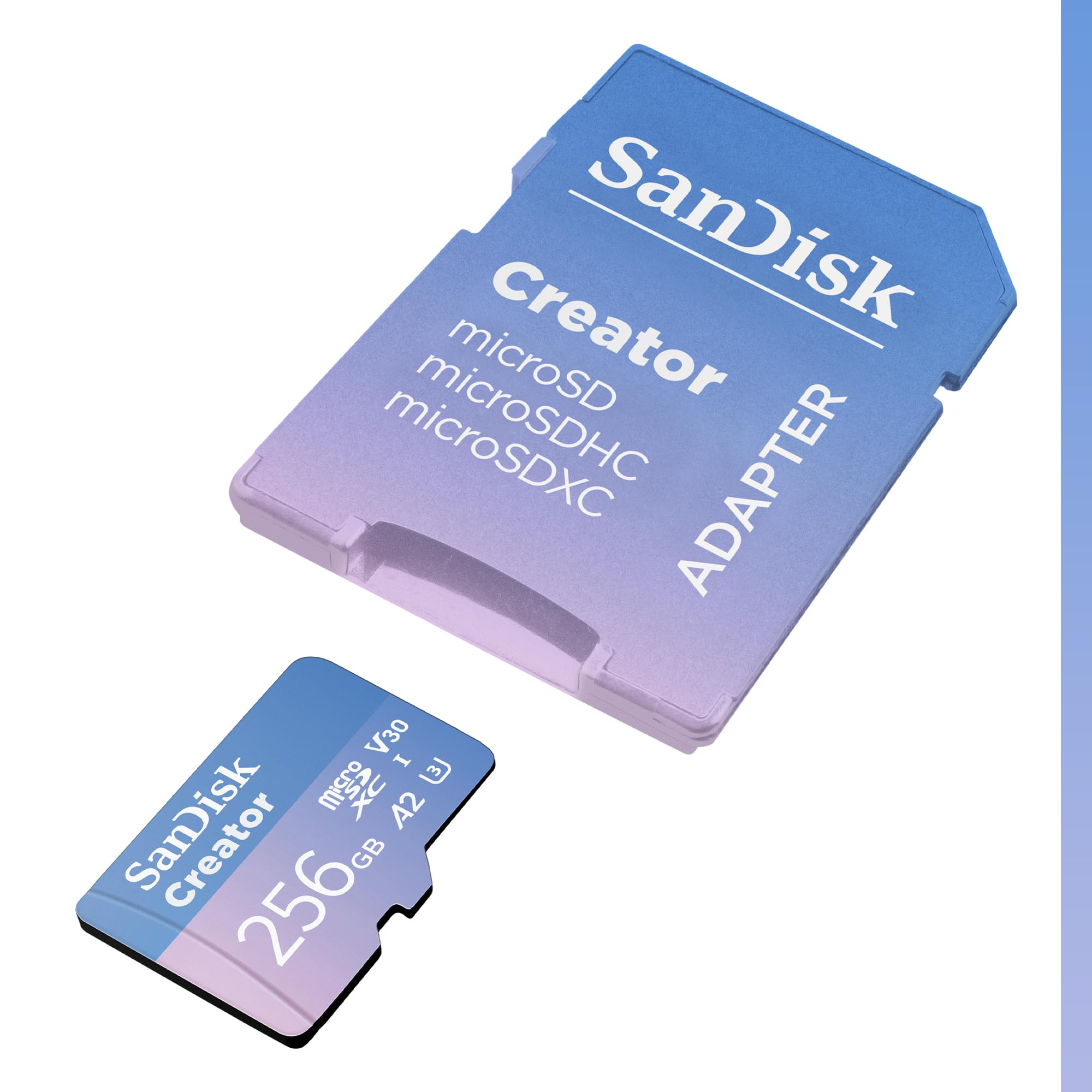 Foto 3 pulgar | Tarjeta Microsd Sandisk 256gb Creator Uhs-i Con Adaptador Sd - Venta Internacional.
