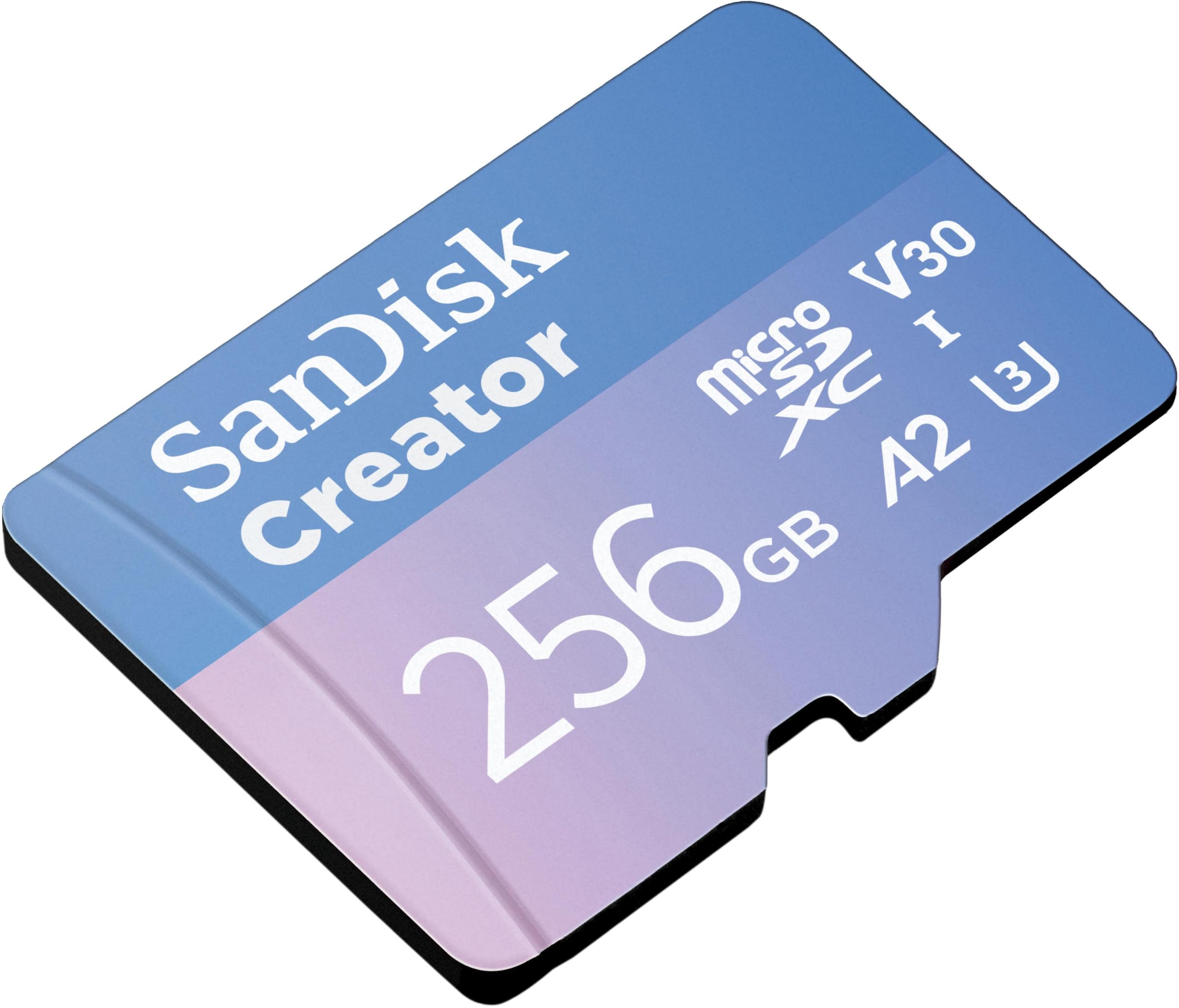 Foto 5 pulgar | Tarjeta Microsd Sandisk 256gb Creator Uhs-i Con Adaptador Sd - Venta Internacional.