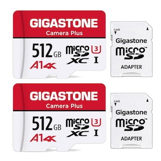Foto 1 | Tarjeta Micro Sd Gigastone De 512 Gb Paquete De 2 Cámara Más 100 Mb/s - Venta Internacional.