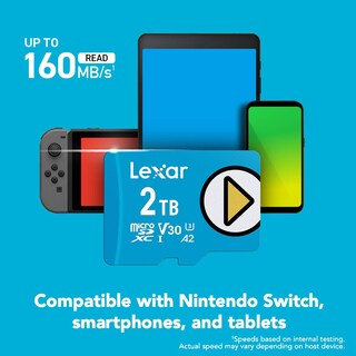 Foto 2 | Tarjeta Micro Sd Lexar Play Blue De 2 Tb Uhs-i C10 U3 V30 A2 4k - Venta Internacional.