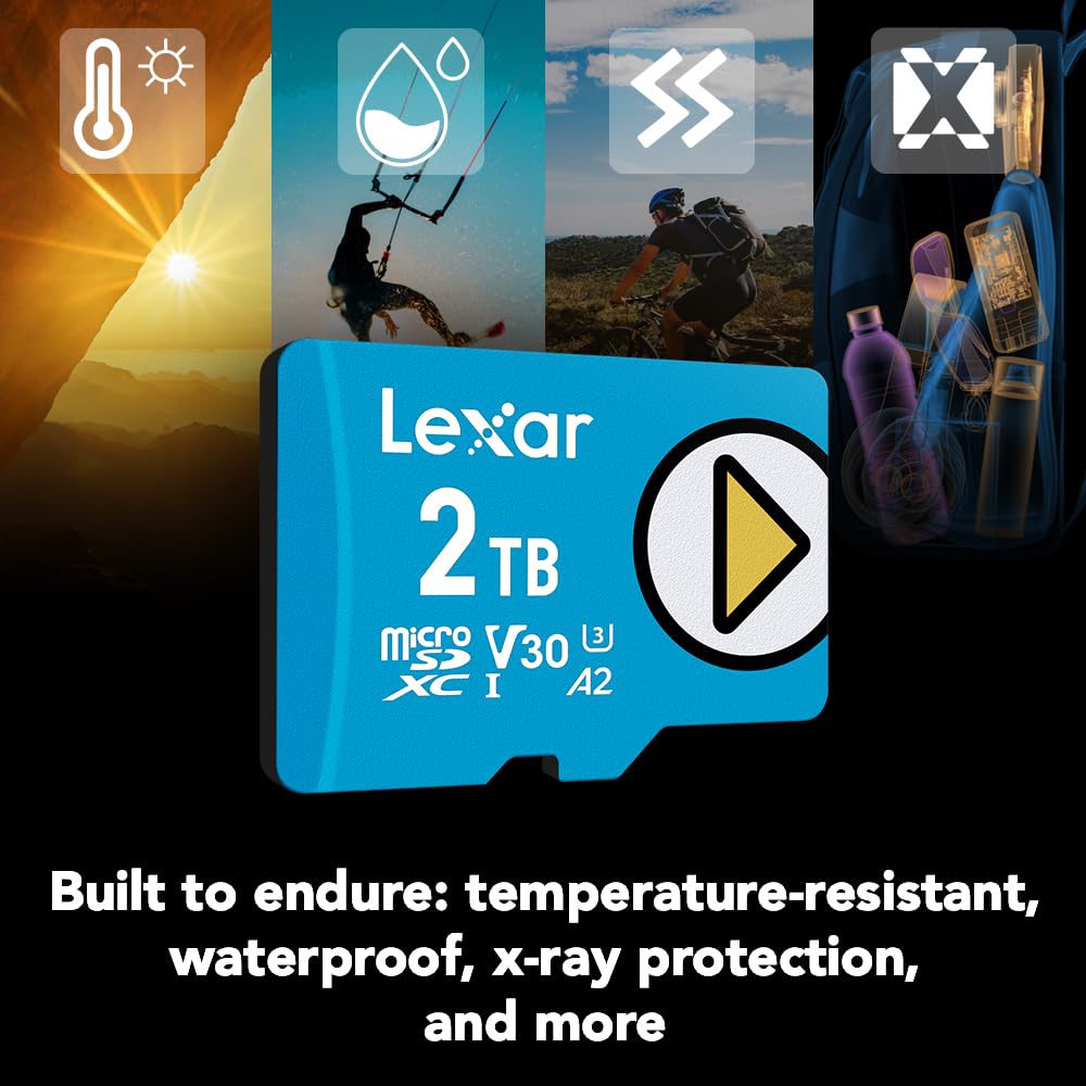 Foto 7 pulgar | Tarjeta Micro Sd Lexar Play Blue De 2 Tb Uhs-i C10 U3 V30 A2 4k - Venta Internacional.