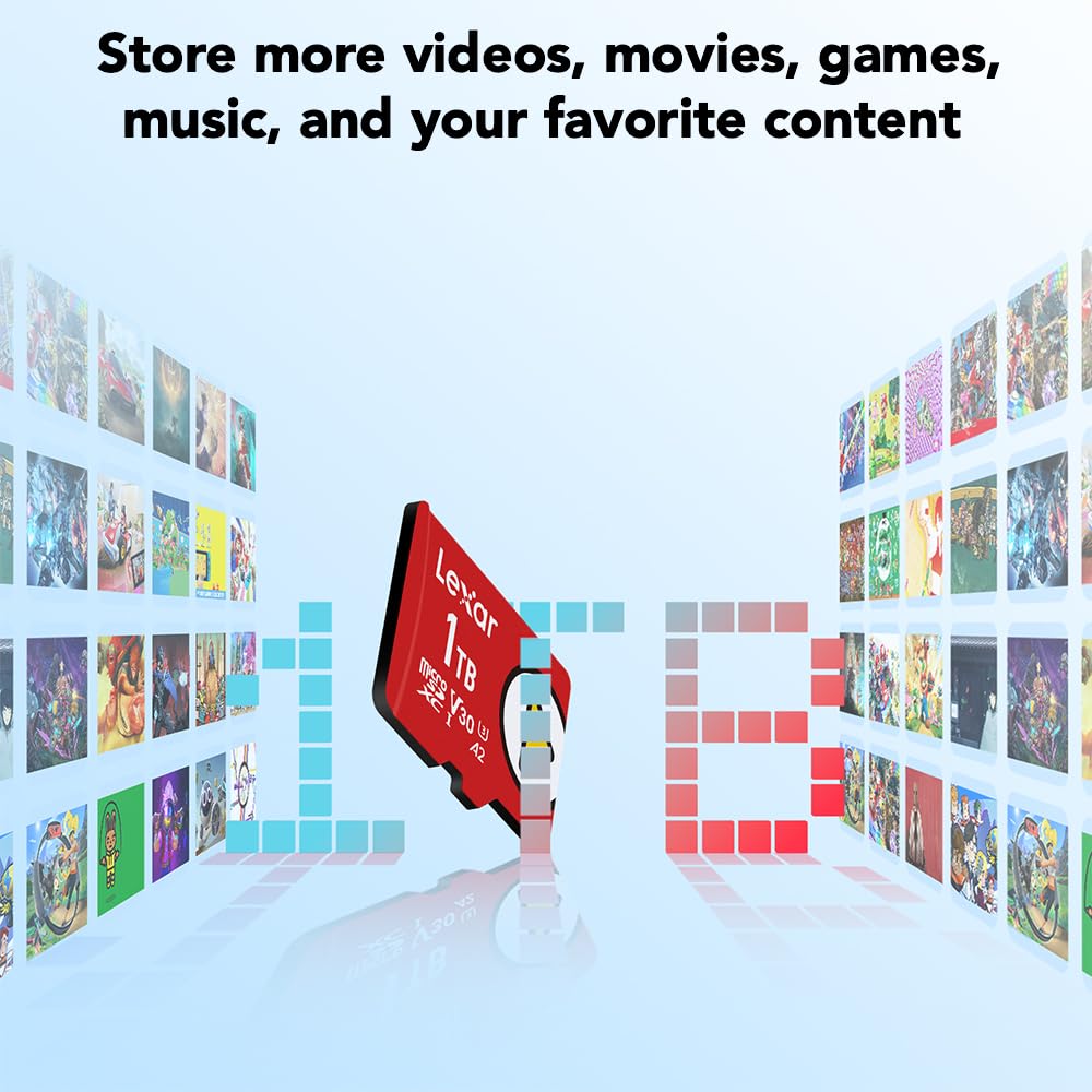 Foto 4 | Tarjeta Micro Sd Lexar De 1 Tb Play Uhs-i C10 U3 V30 A2 Full Hd 4k - Venta Internacional.