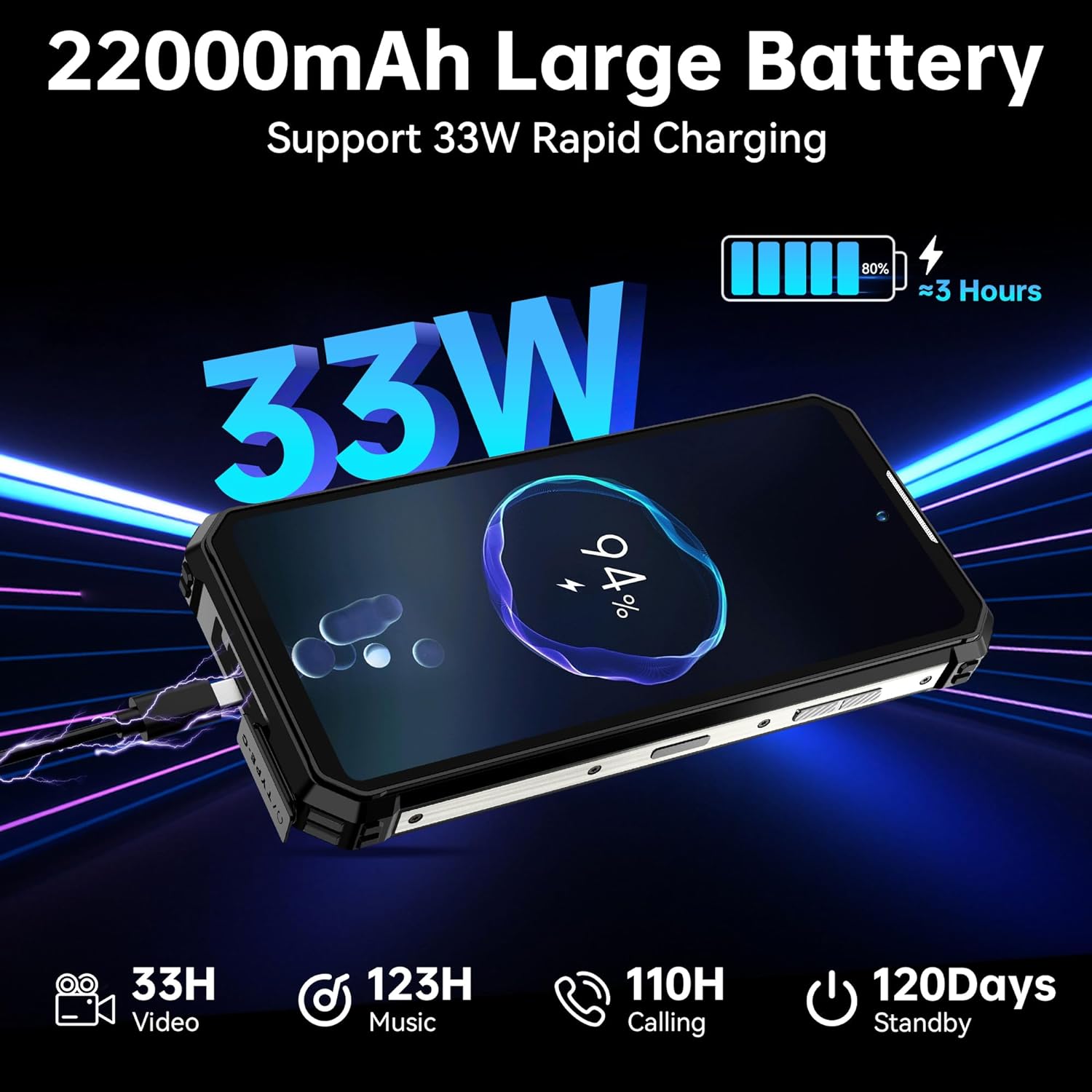 Foto 7 pulgar | Smartphone Oukitel Wp19 Pro  24 Gb De Ram  256 Gb De Rom  Cámara De 64 Mp - Venta Internacional.
