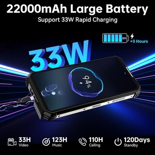 Foto 6 | Smartphone Oukitel Wp19 Pro 24 Gb De Ram 256 Gb De Rom Cámara De 64 Mp - Venta Internacional.