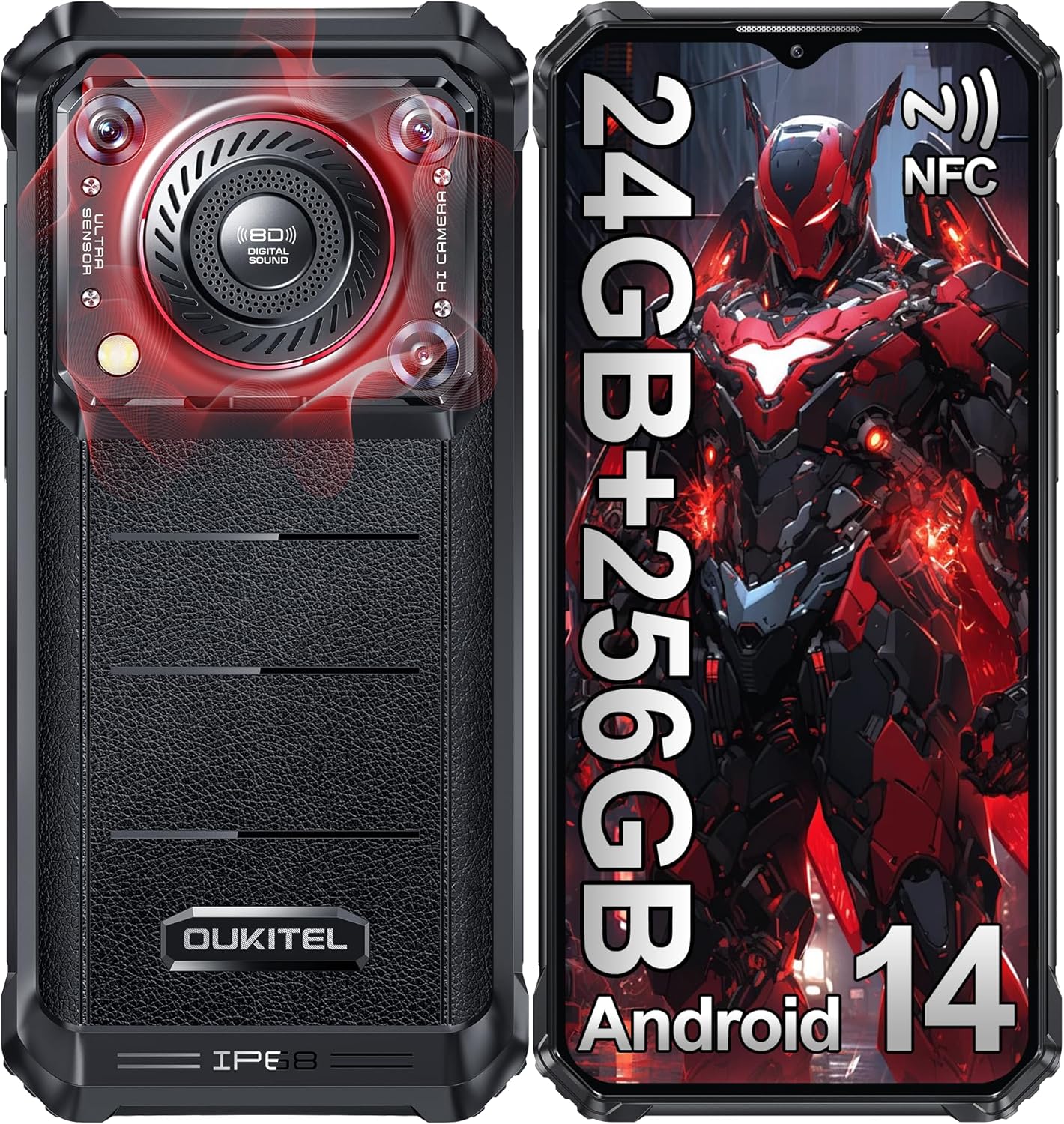 Foto 1 | Teléfono Móvil Oukitel Wp36pro 24 Gb Ram+256 Gb Rom 6.52 Pulgadas Android 14 - Venta Internacional.