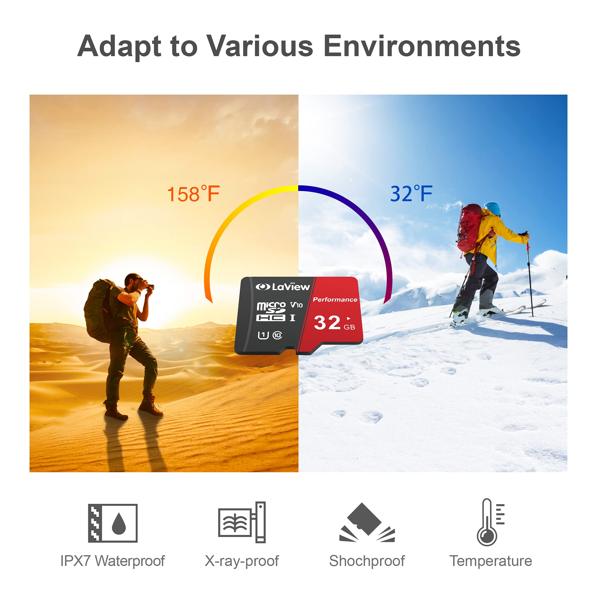 Foto 4 | Paquete De 3 Tarjetas Microsd Laview De 32 Gb  Uhs-i  95 Mb/s  Full Hd - Venta Internacional.