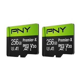Foto 2 | Tarjeta De Memoria Pny Premier-x 256 Gb Clase 10 U3 V30 Microsdxc Paquete De 2 - Venta Internacional.
