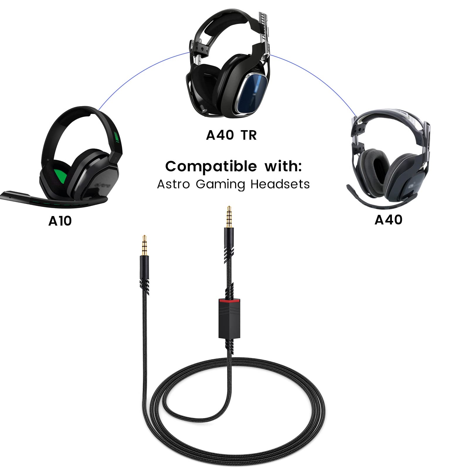 Foto 3 pulgar | Cable De Repuesto Para Auriculares Astro A10 A40 Tr Gaming - Venta Internacional.